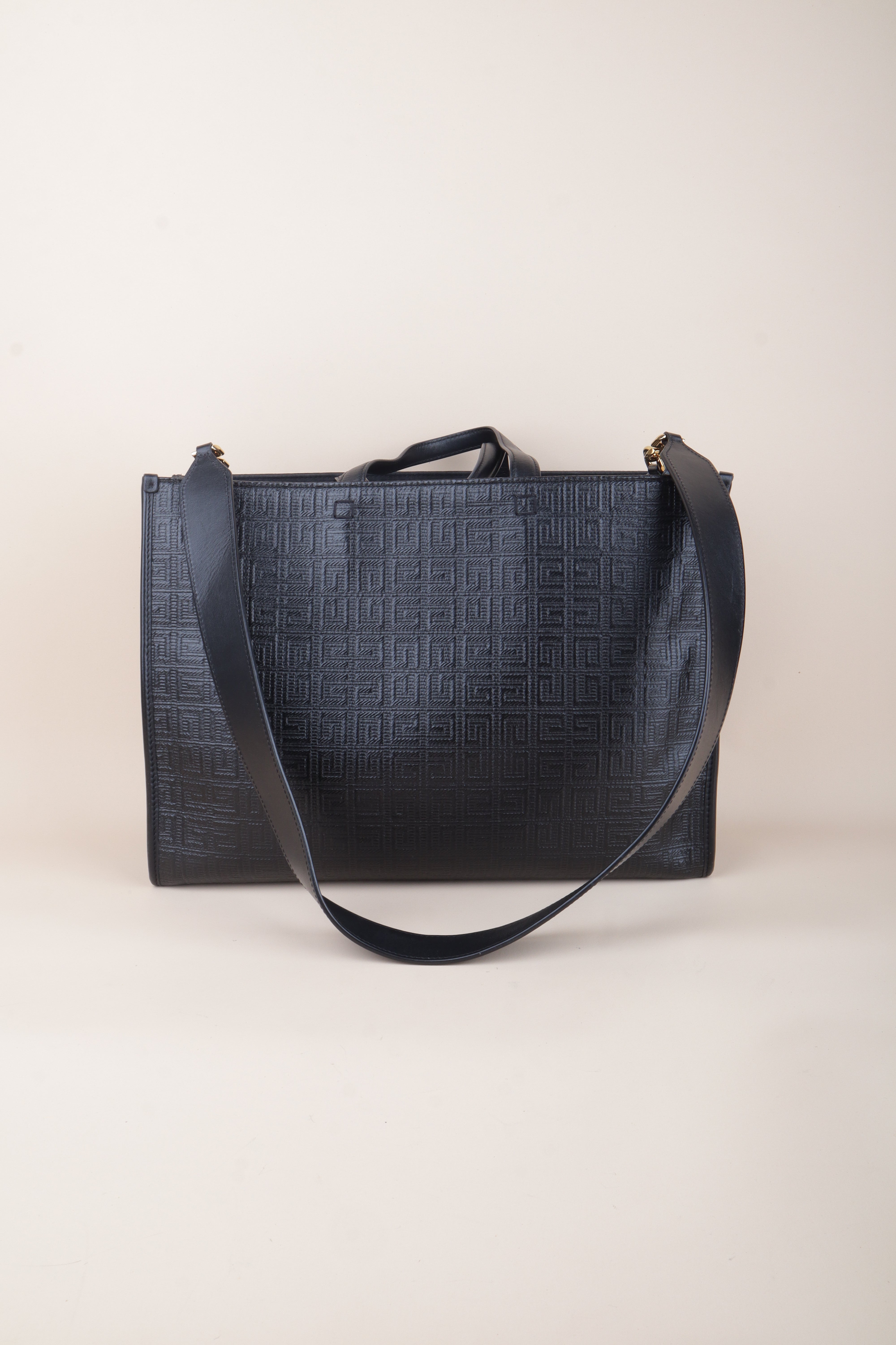 Givenchy Black G-Tote Medium Shopping Bag
