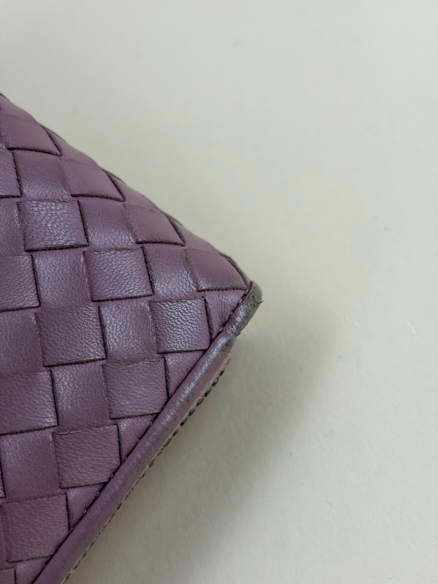 Bottega Veneta Rose Intrecciato Nappa leather Zip Around Wallet