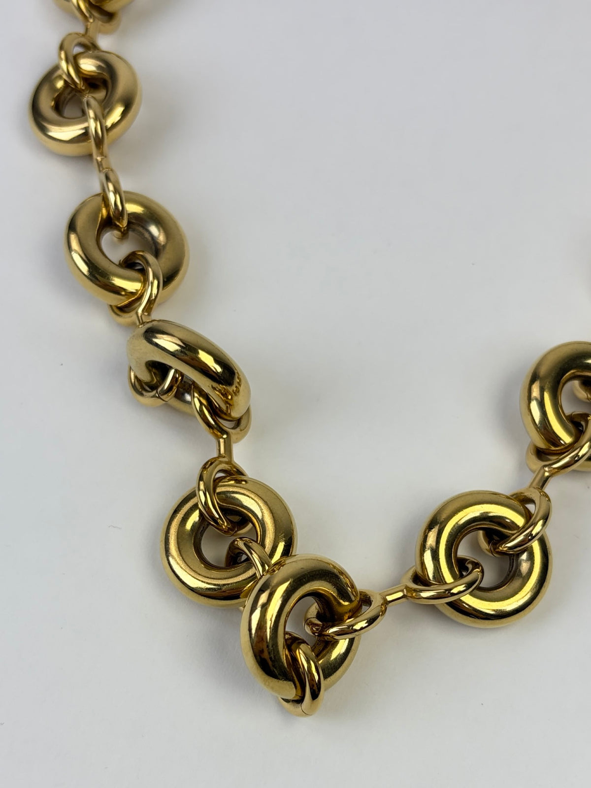 LOEWE gold chunky Donut chain bag