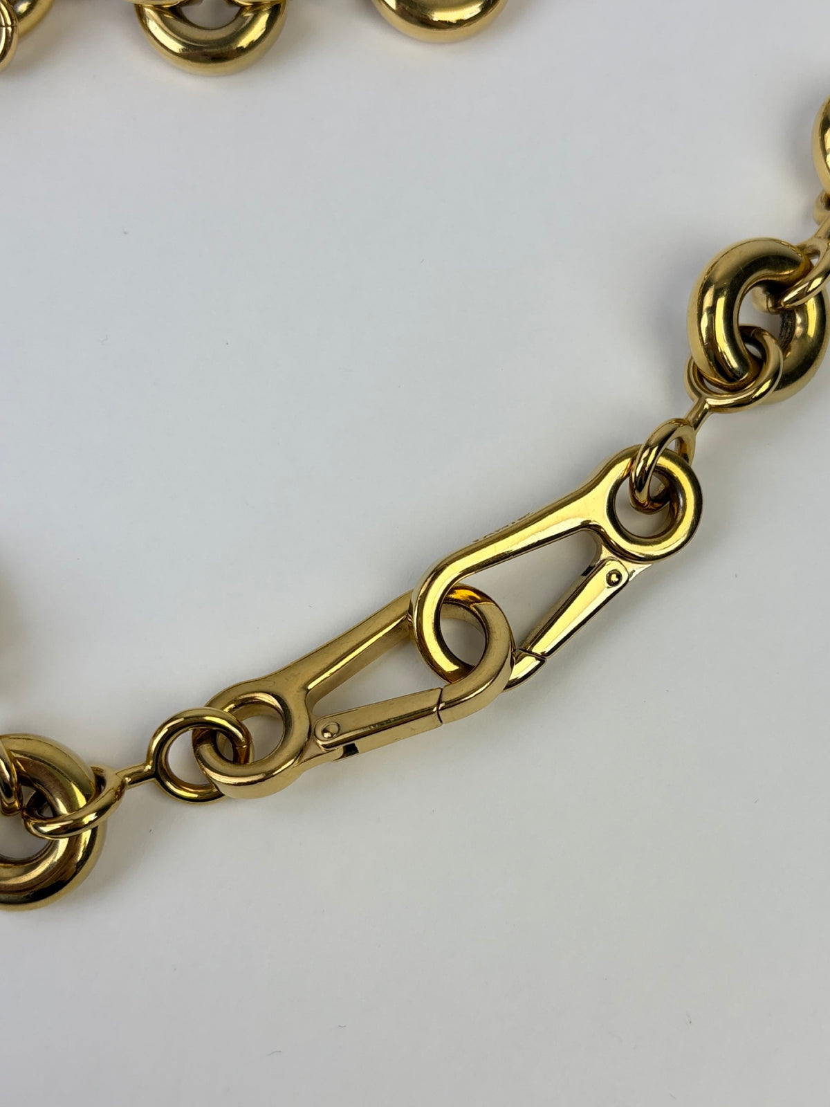 LOEWE gold chunky Donut chain bag