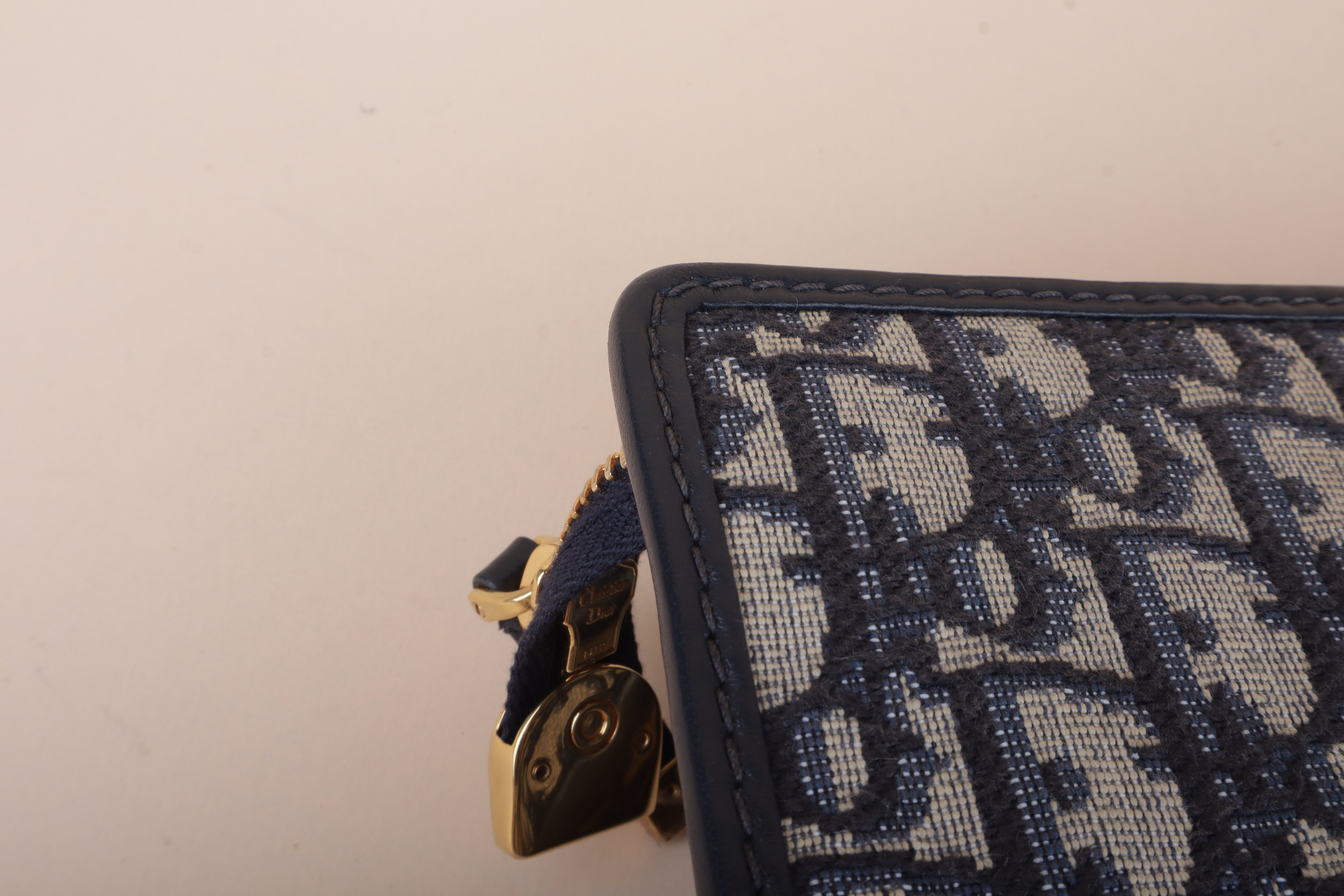Christian Dior Blue 30 Montaigne Oblique Dea Pouch