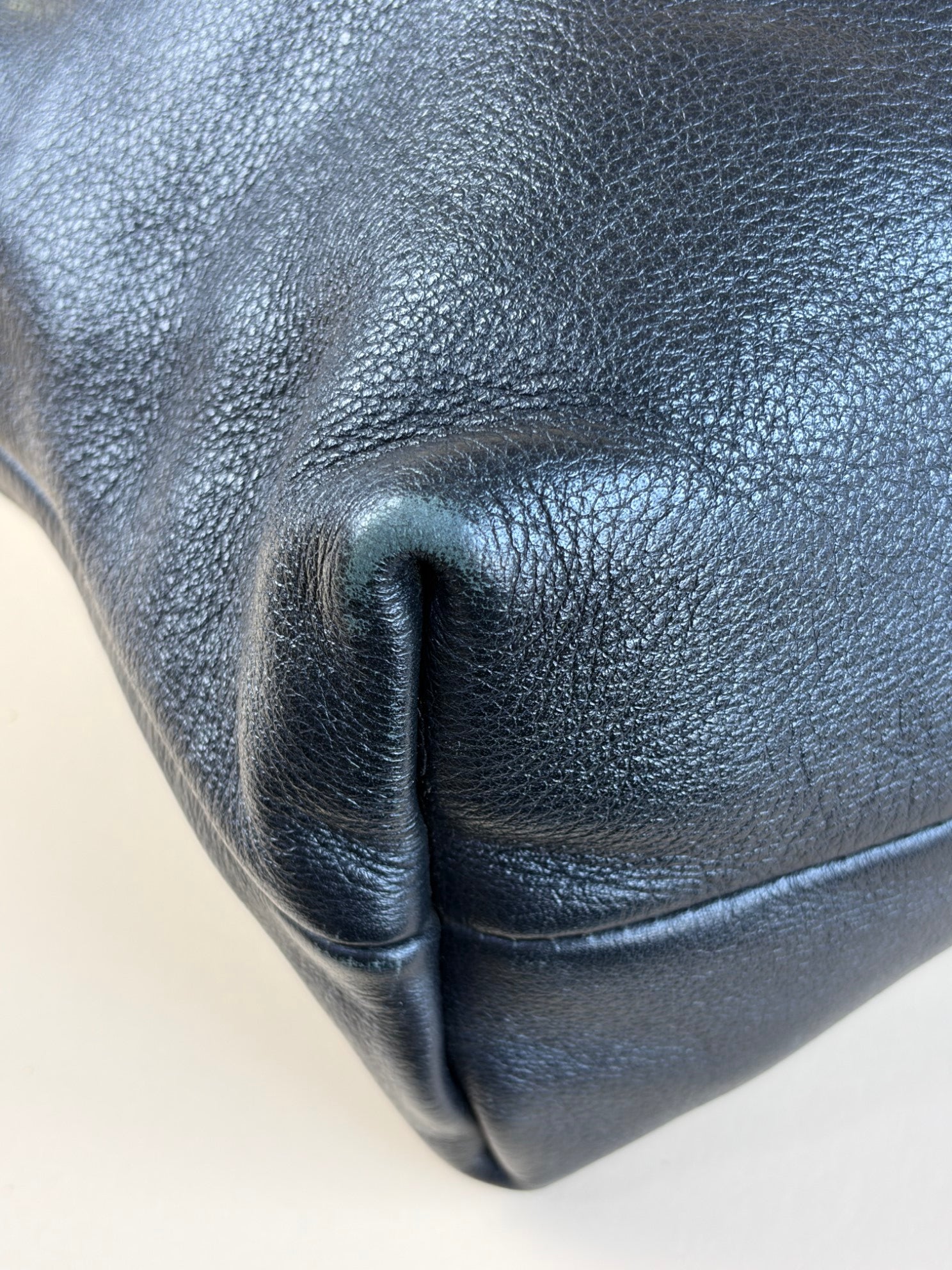 Burberry Black Little Crush Leather House Check Crossbody Bag