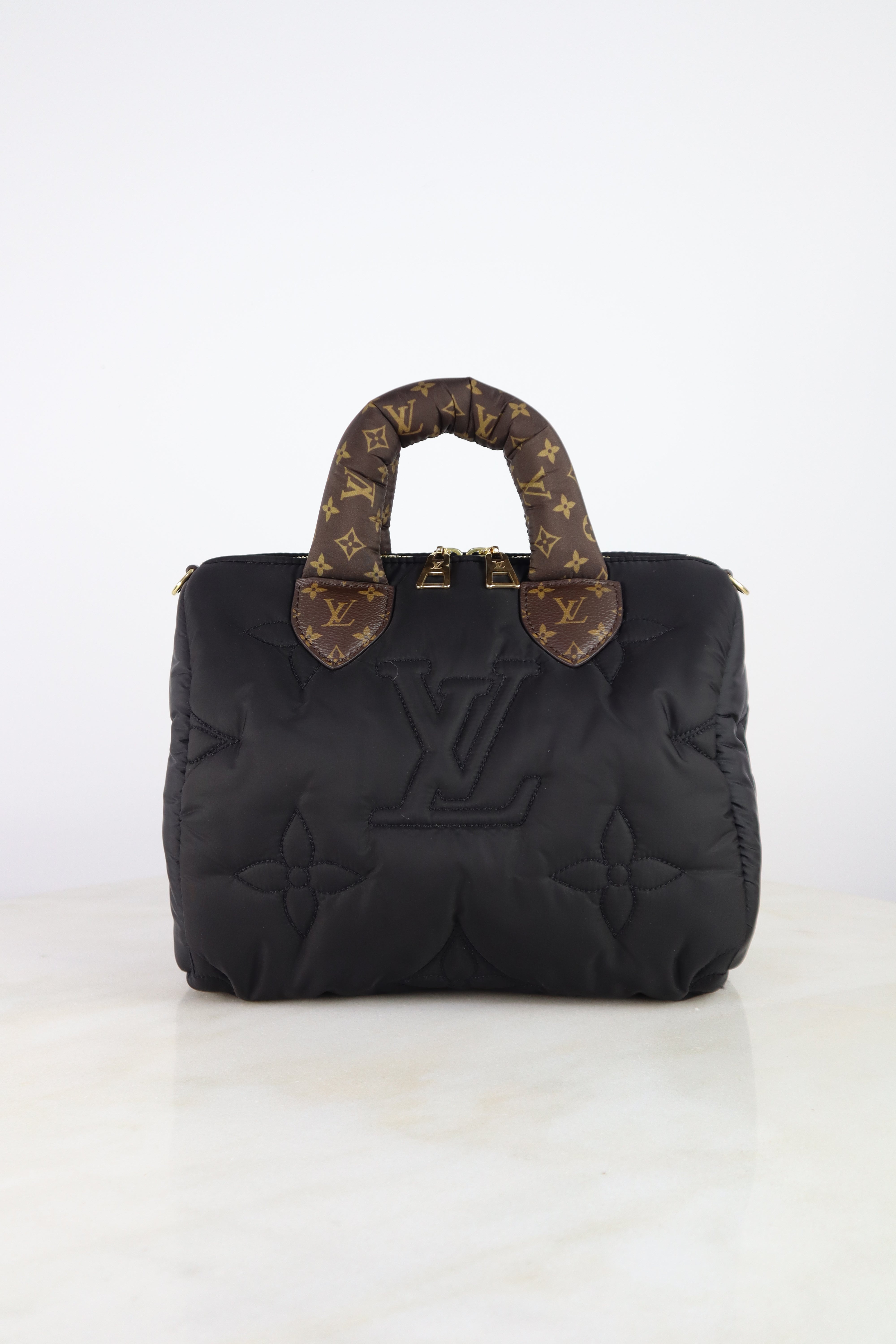 Louis Vuitton Black Econyl Mini Pillow Speedy 25 Tote Bag W/ Strap