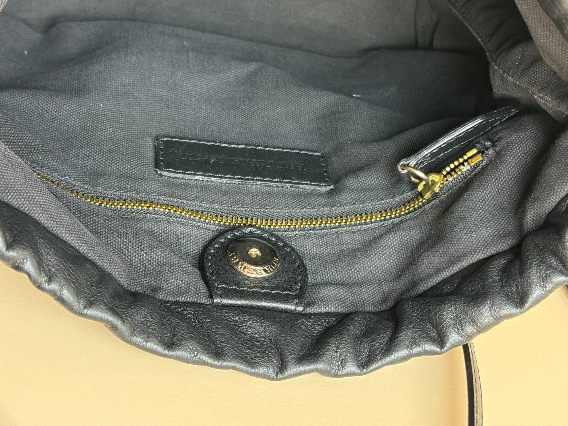 Burberry Black Little Crush Leather House Check Crossbody Bag