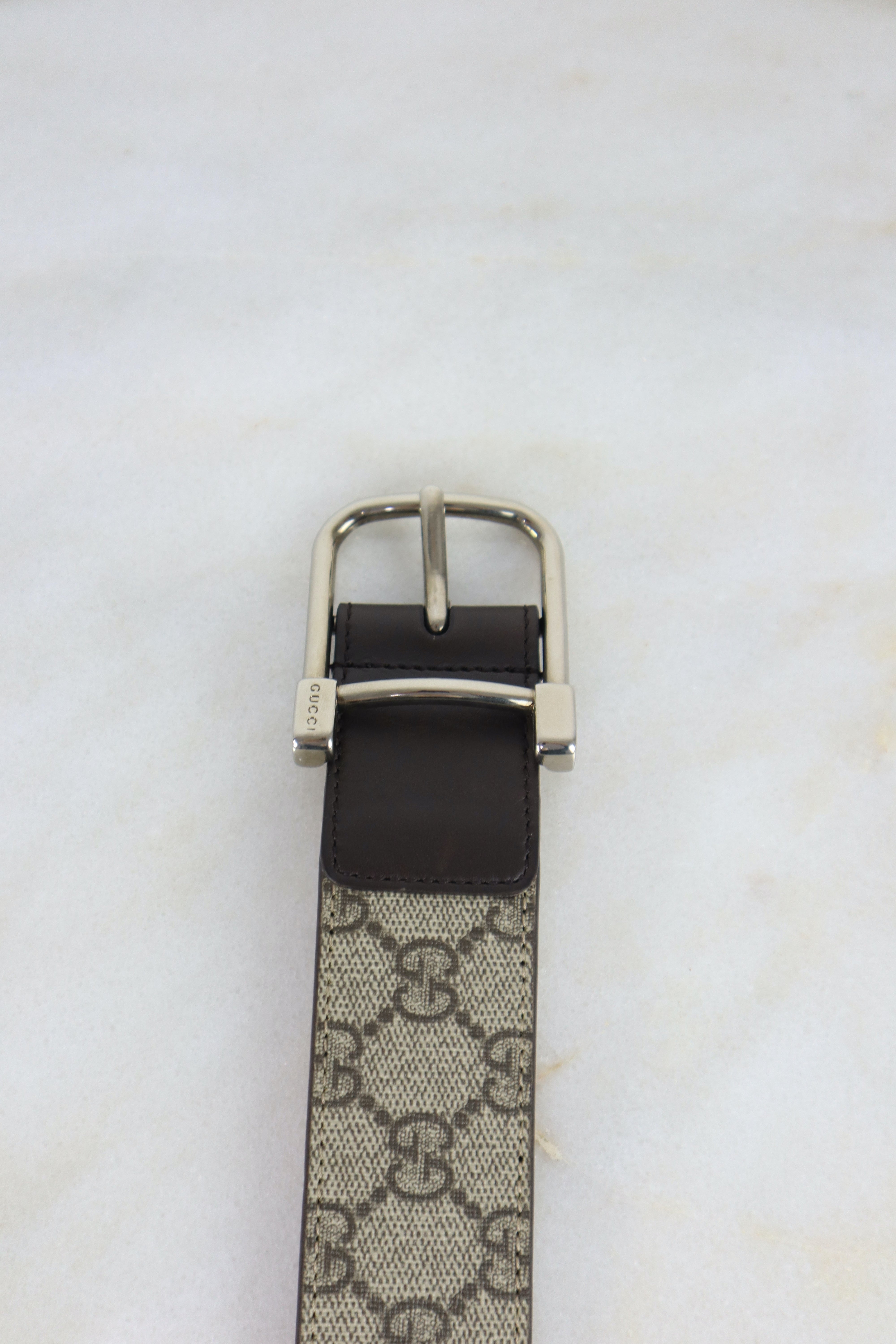 Gucci Brown GG Belt 42