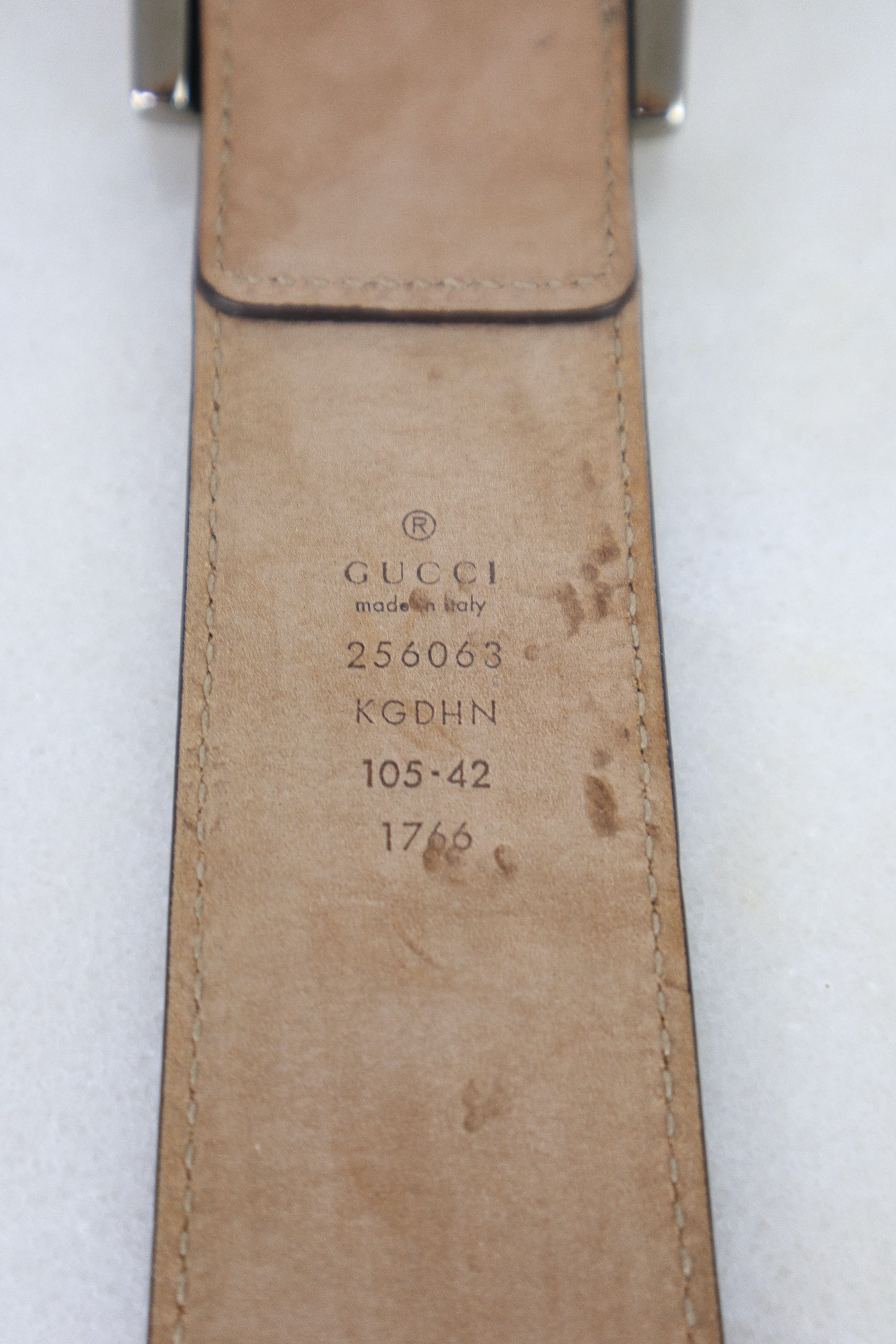 Gucci Brown GG Belt 42