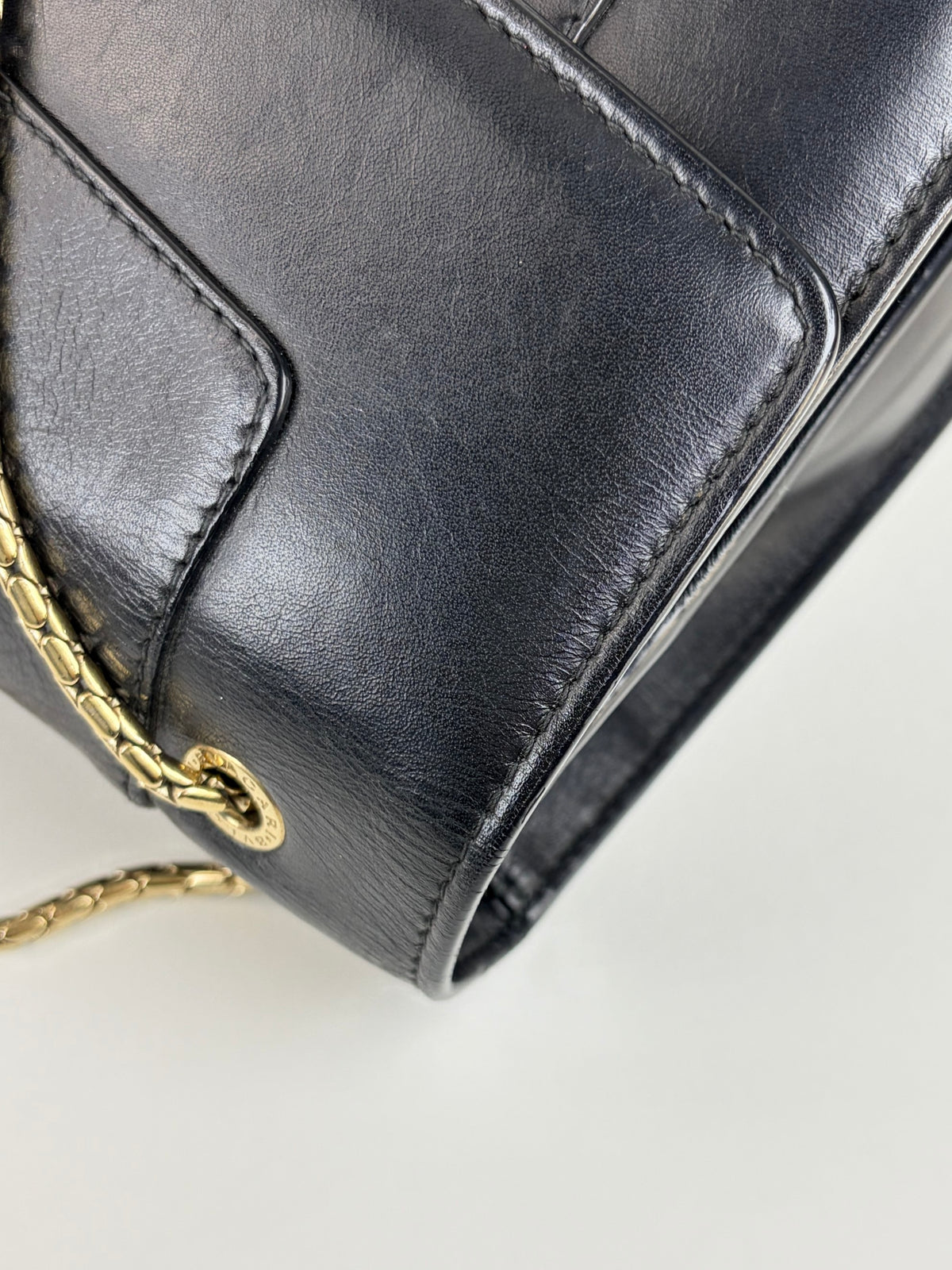 Bvlgari black calfskin Serpenti Forever crossbody