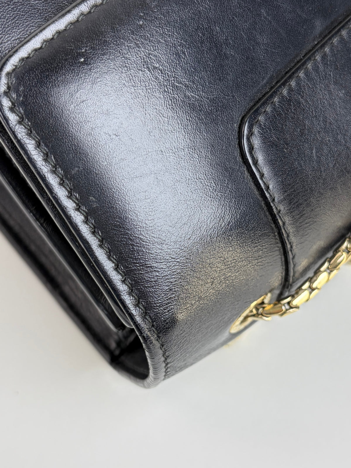 Bvlgari black calfskin Serpenti Forever crossbody