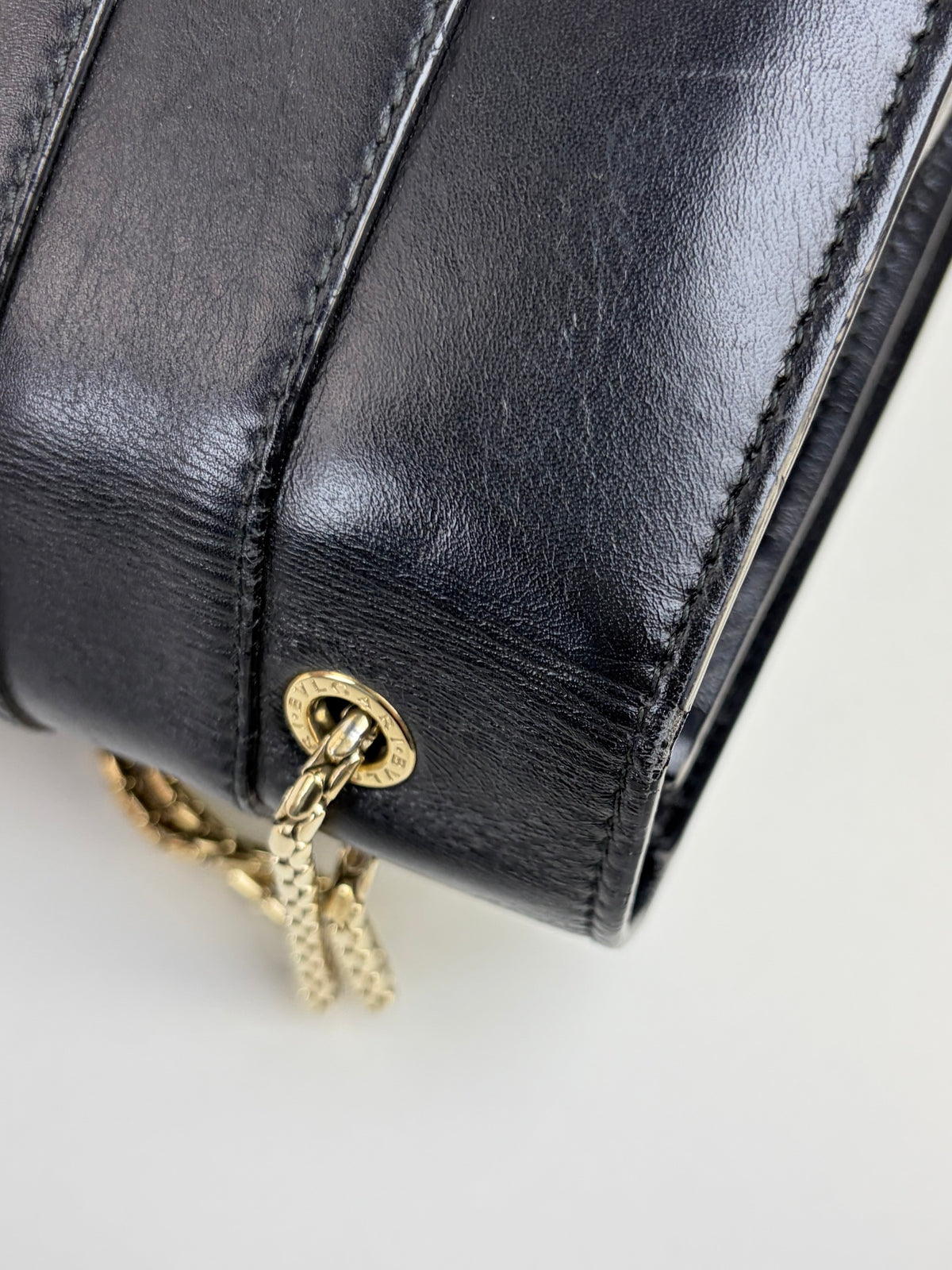 Bvlgari black calfskin Serpenti Forever crossbody