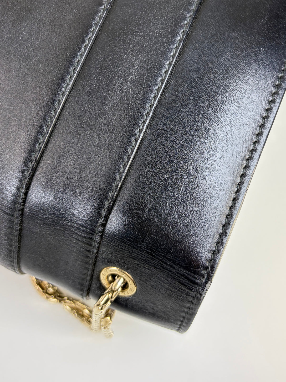 Bvlgari black calfskin Serpenti Forever crossbody