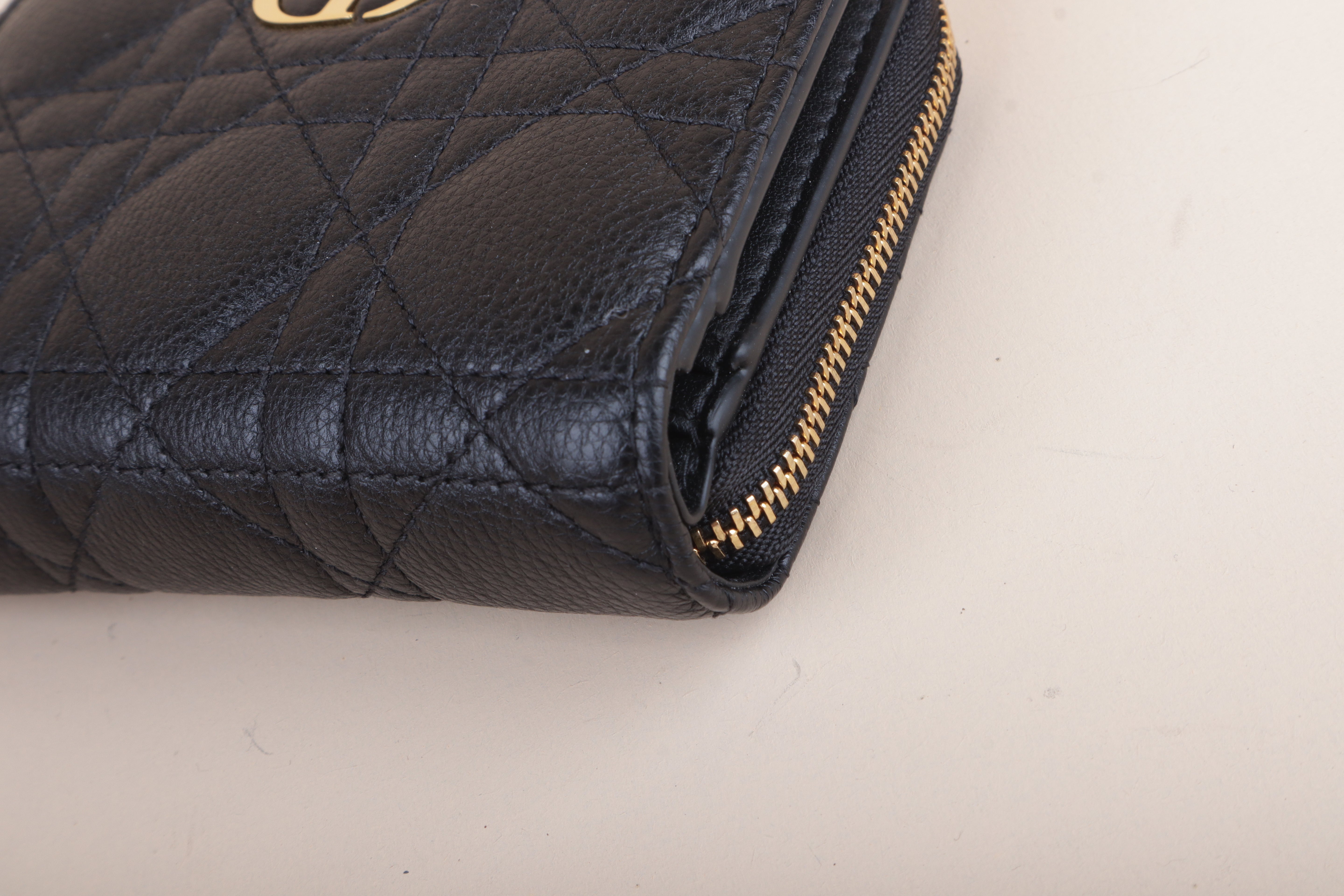 DIOR caro scarlet black cannage  LEATHER