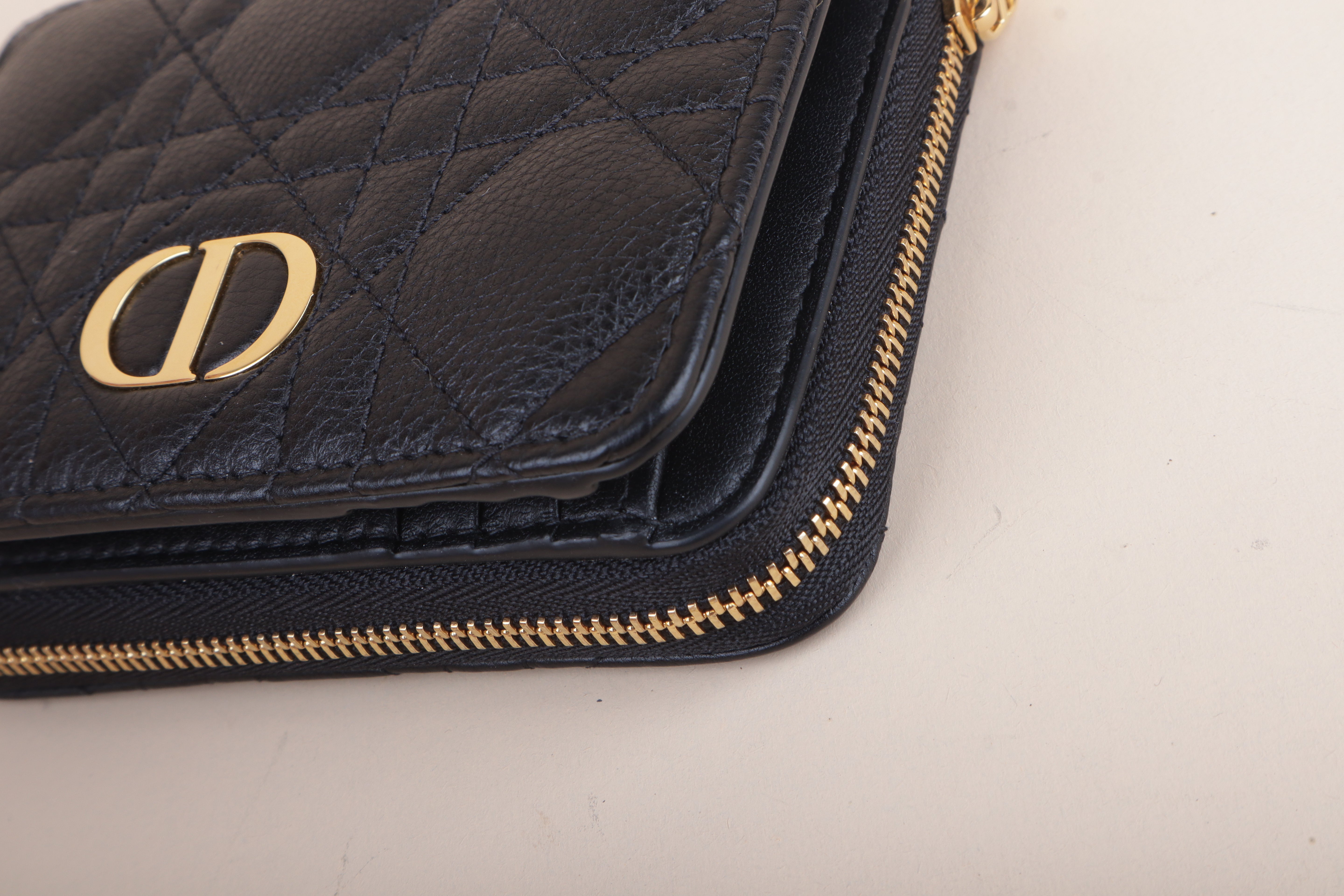 DIOR caro scarlet black cannage  LEATHER