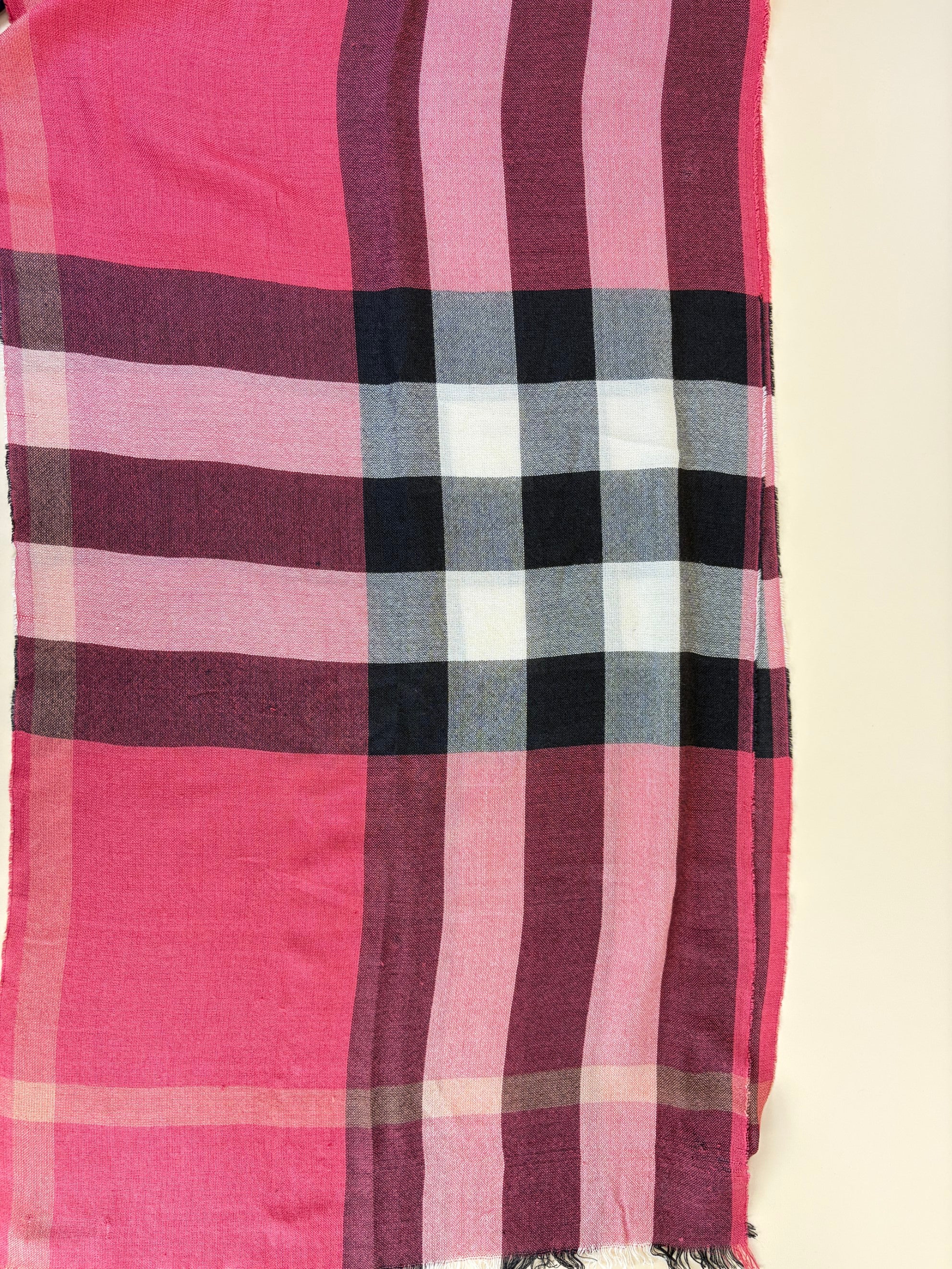 Burberry Multicolor Horseferry Check Cashmere/Silk Scarf