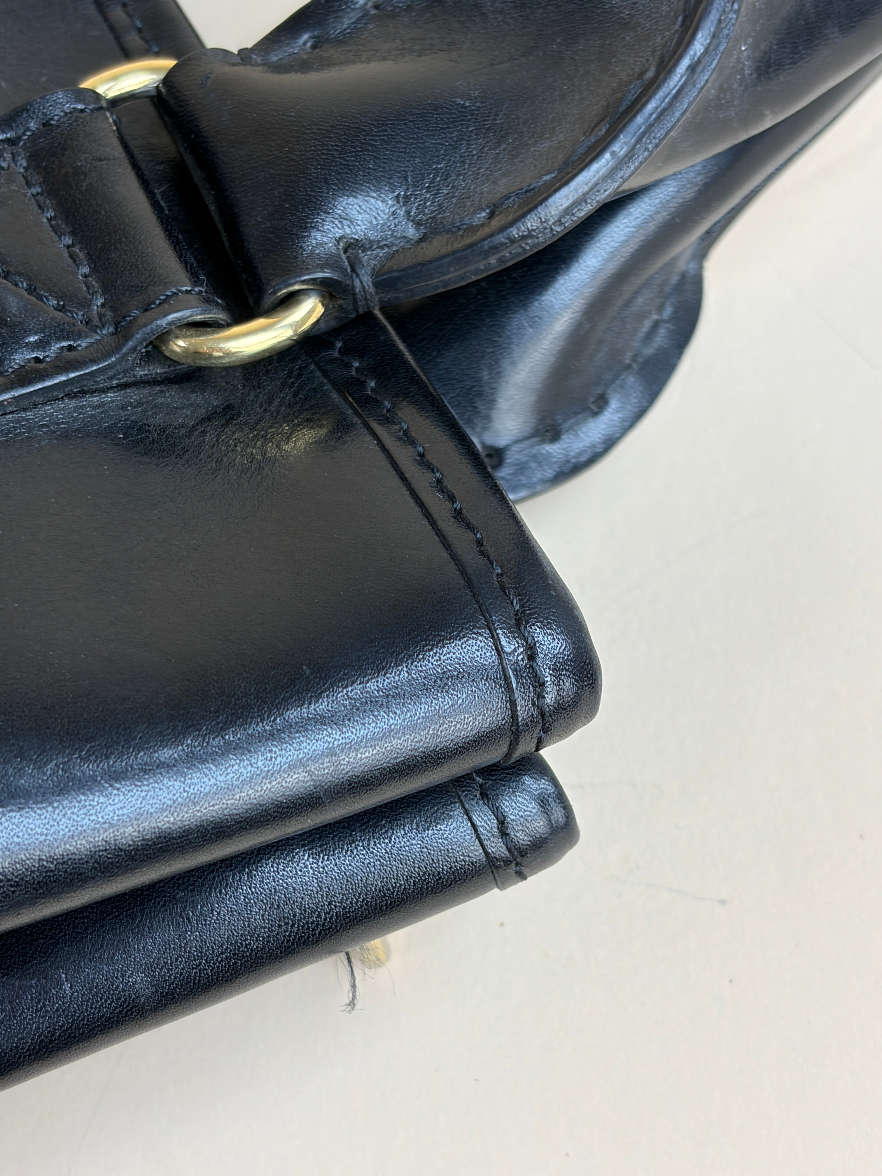 Burberry Black House Check Bridle Tote Bag