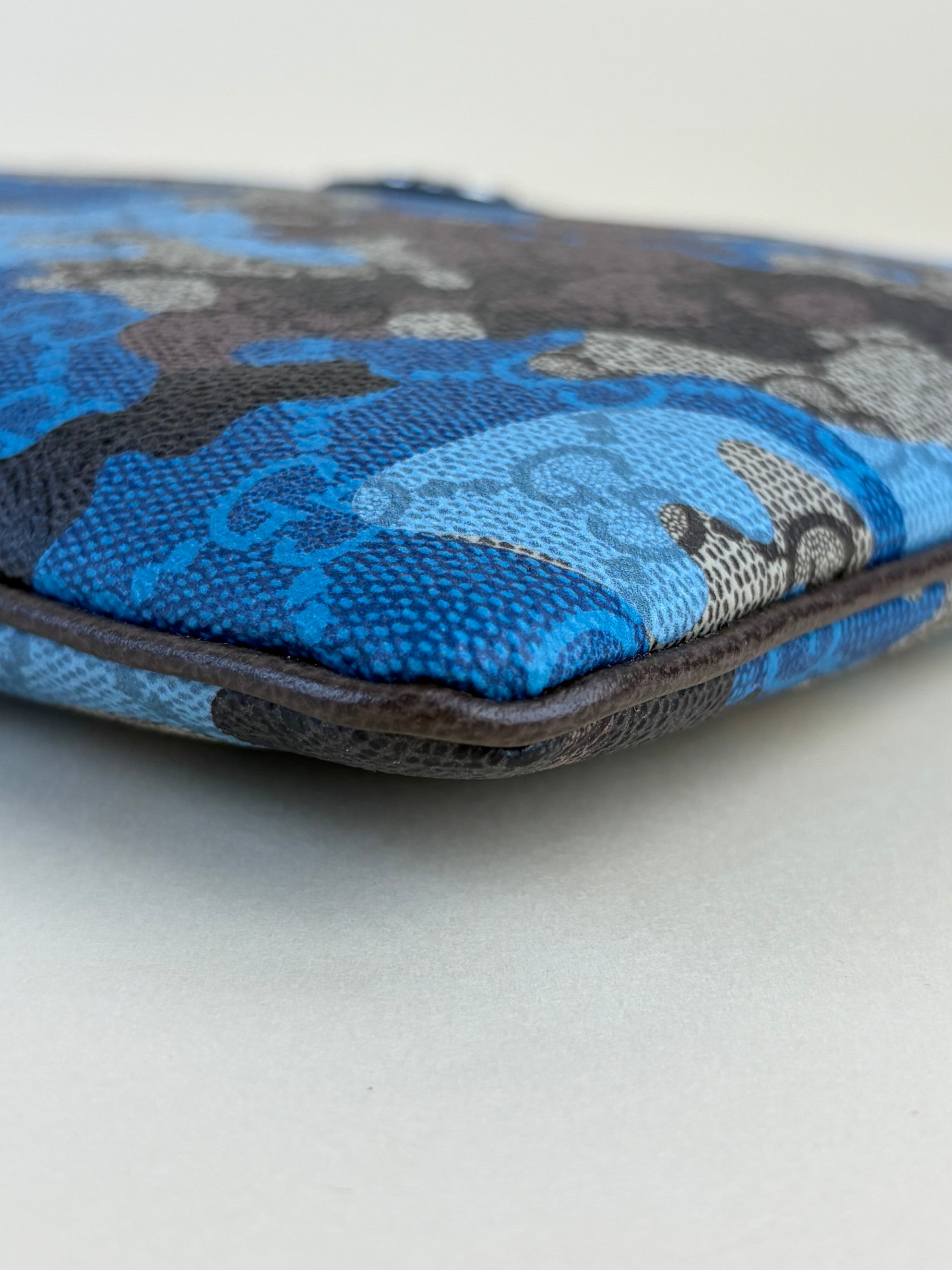 Gucci gg supreme monogram brown /blue camouflage
