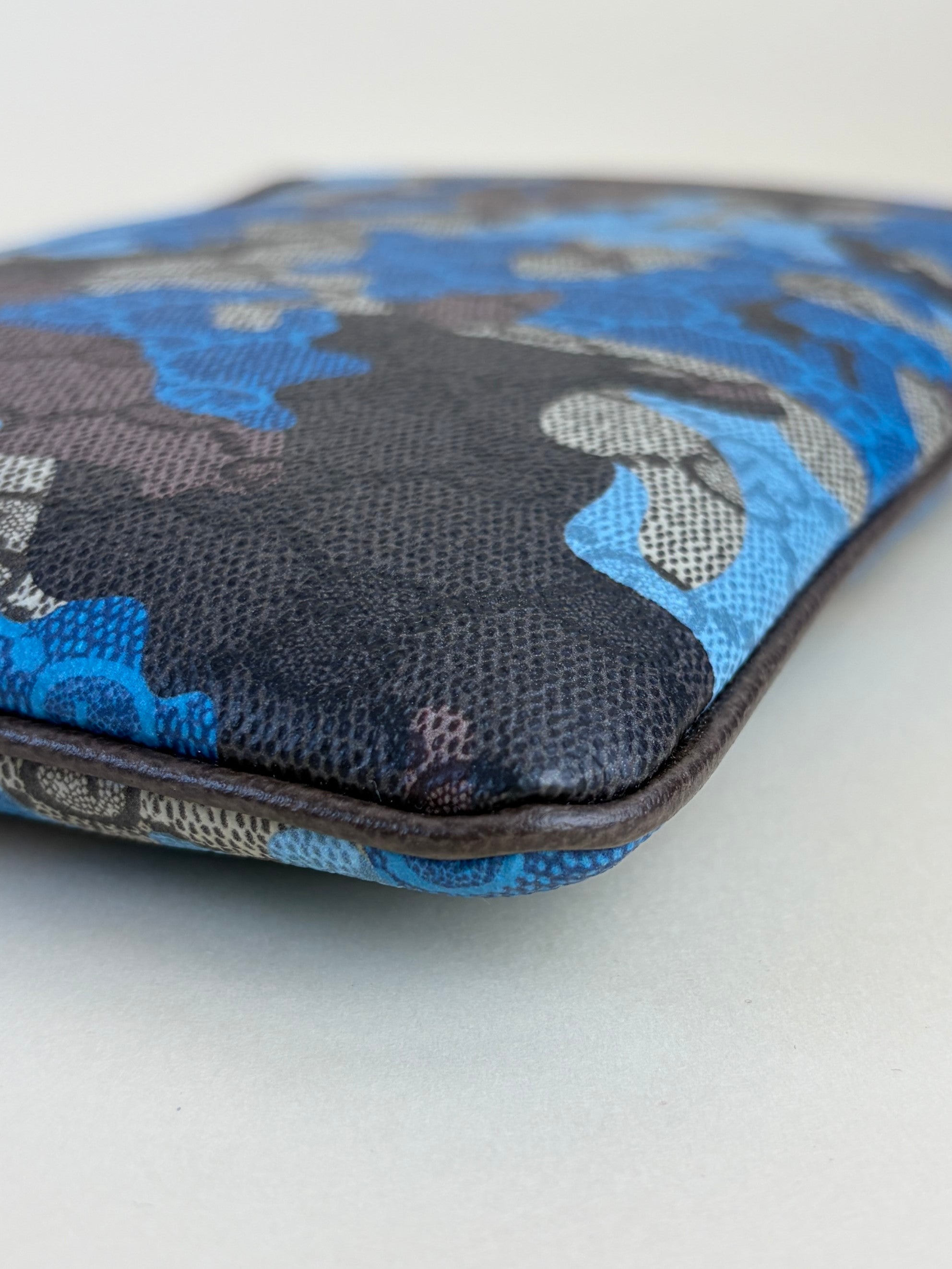 Gucci gg supreme monogram brown /blue camouflage
