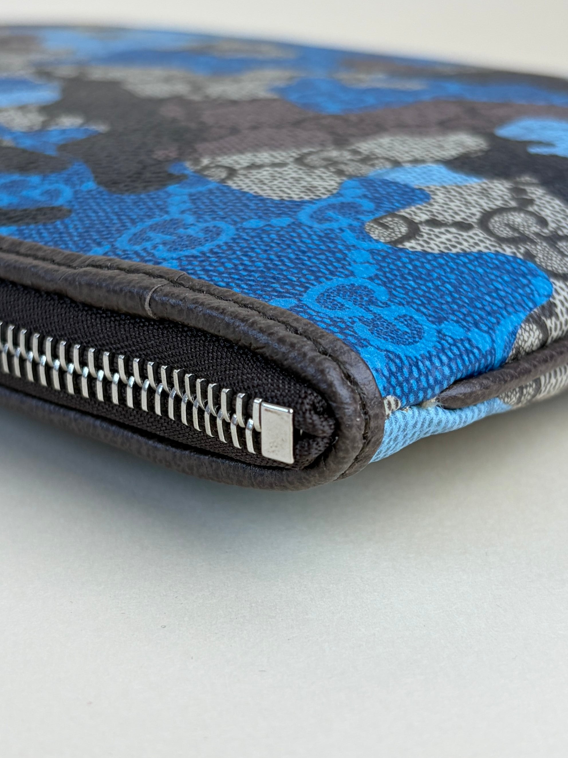 Gucci gg supreme monogram brown /blue camouflage