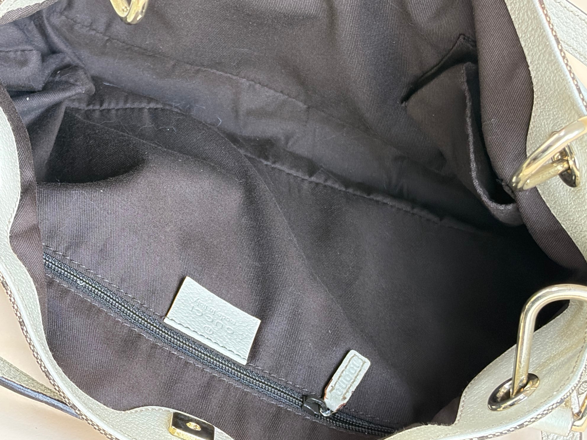 Gucci Bicolor GG Monogram Medium Eclipse Tote Bag