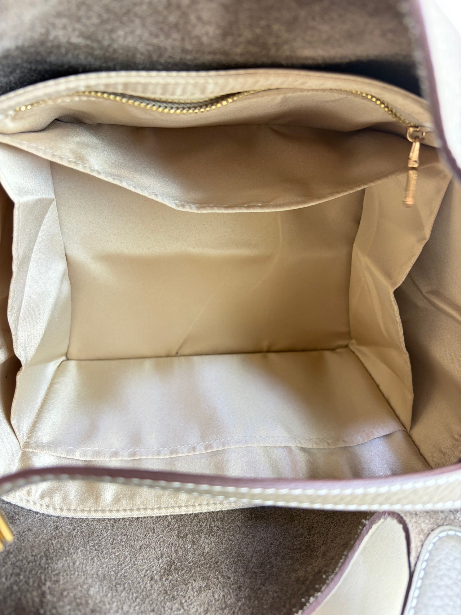 Hermes etoupe taunillon Clemence  Picot in Lock 22 Bag