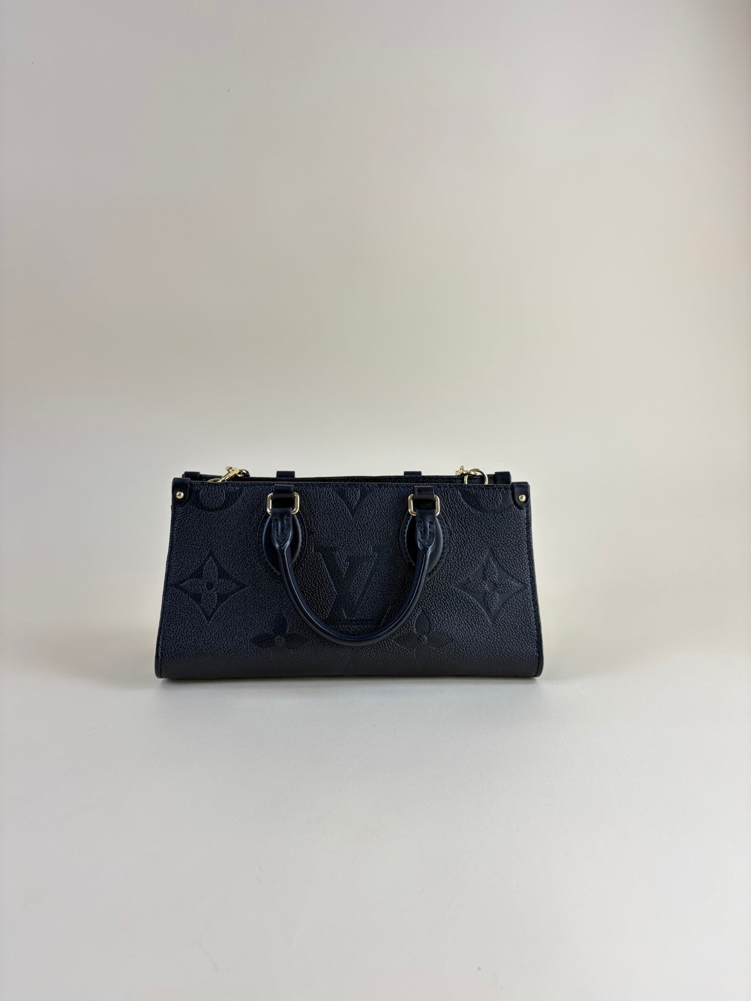 Louis Vuitton Black OnTheGo East West Empreinte with Chain and Strap