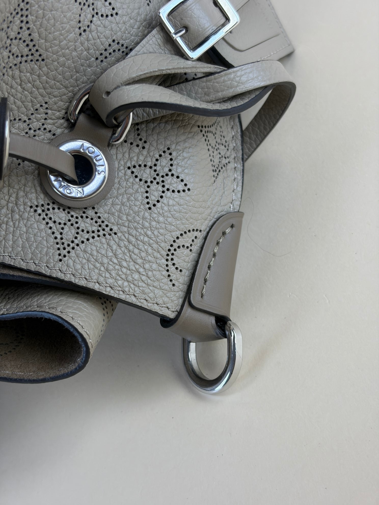 Louis Vuitton monogram Mahina calf leather maria bucket bag