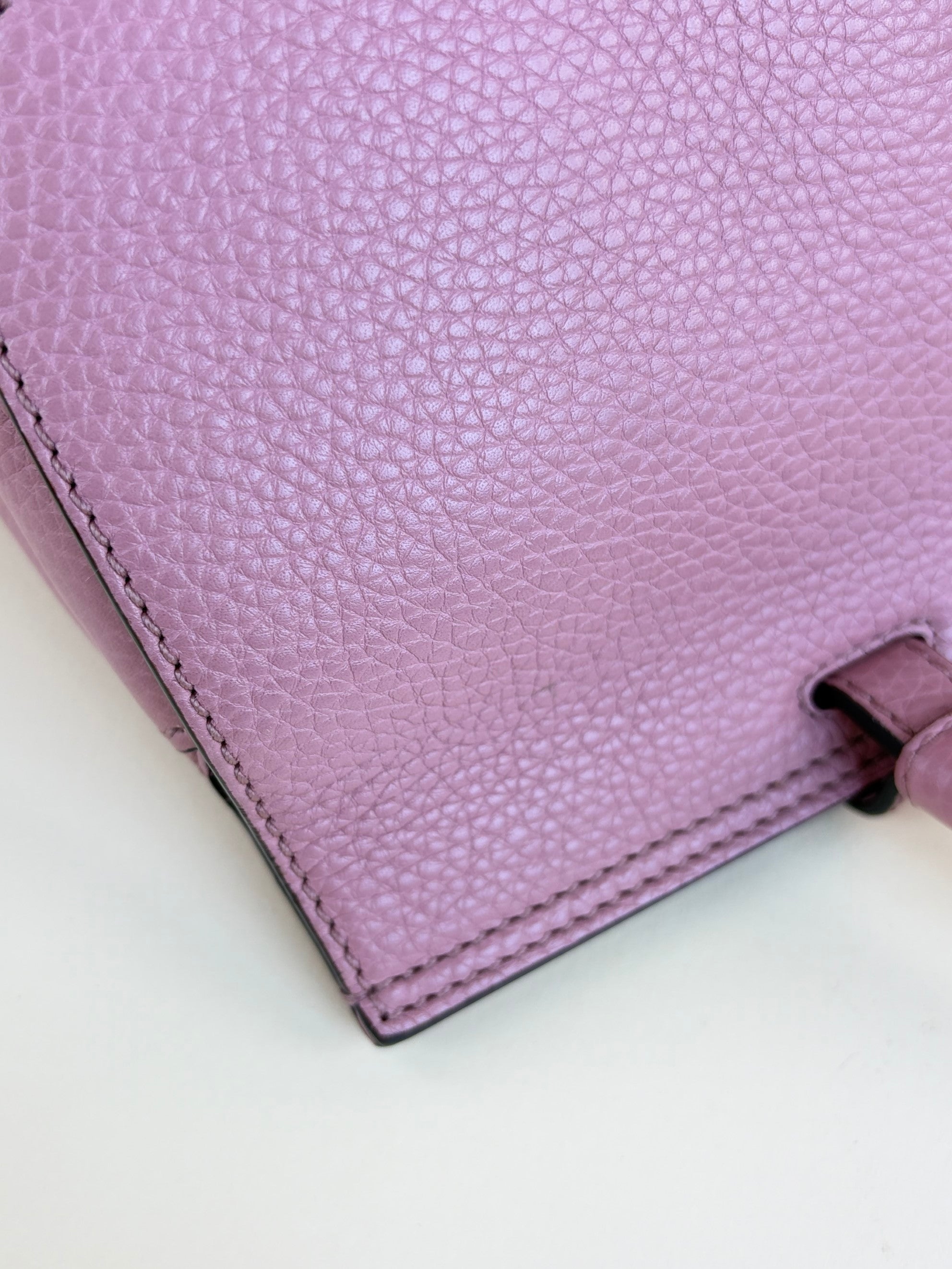 Gucci pink bamboo daily tote bag