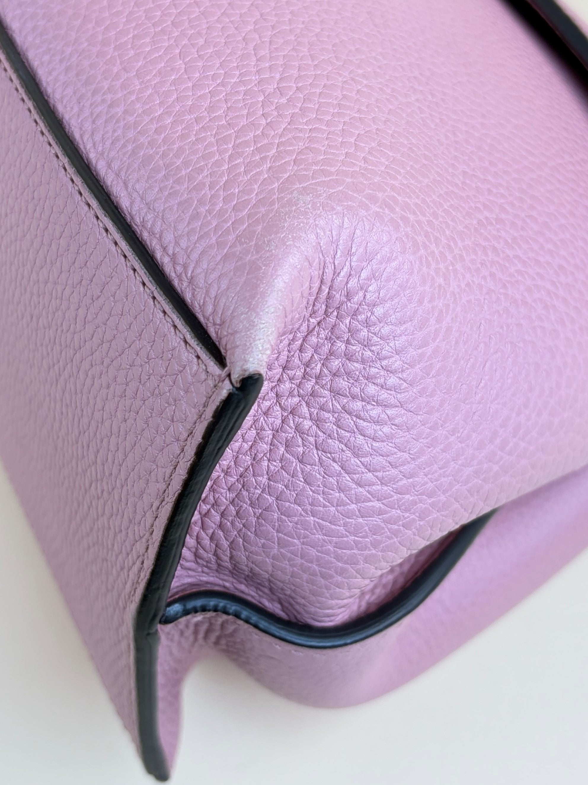 Gucci pink bamboo daily tote bag