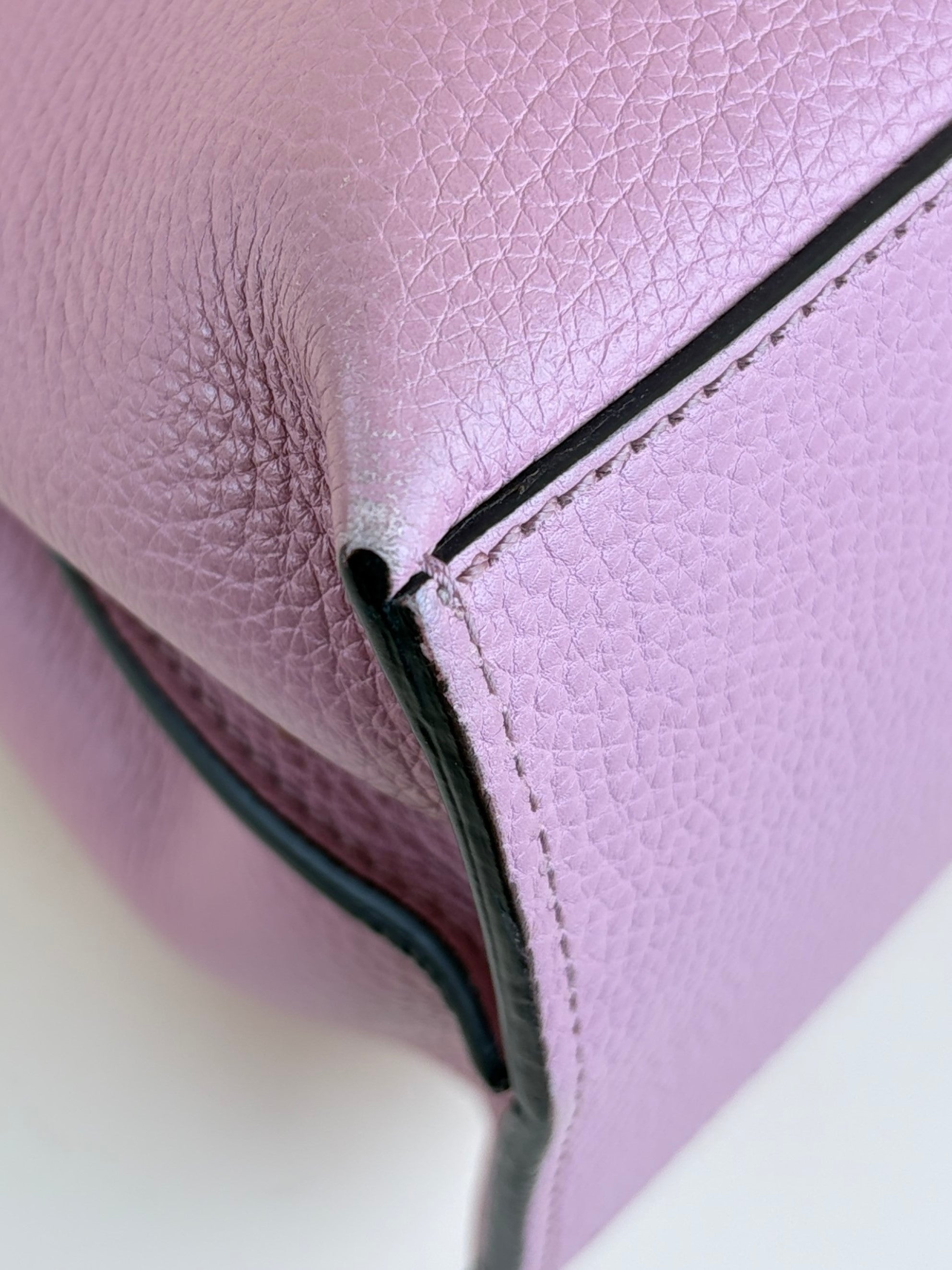 Gucci pink bamboo daily tote bag