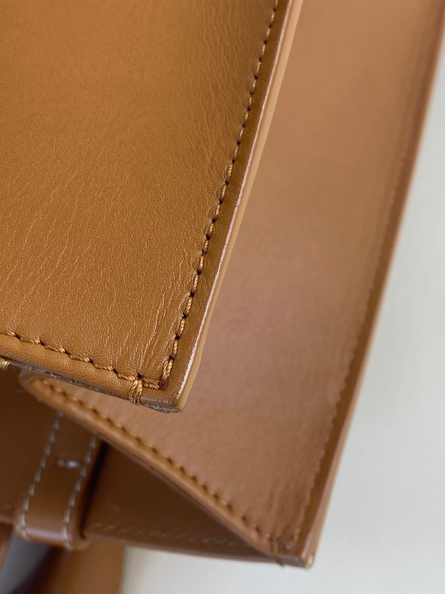 Chloe calfskin Caramel Woody medium tote bag