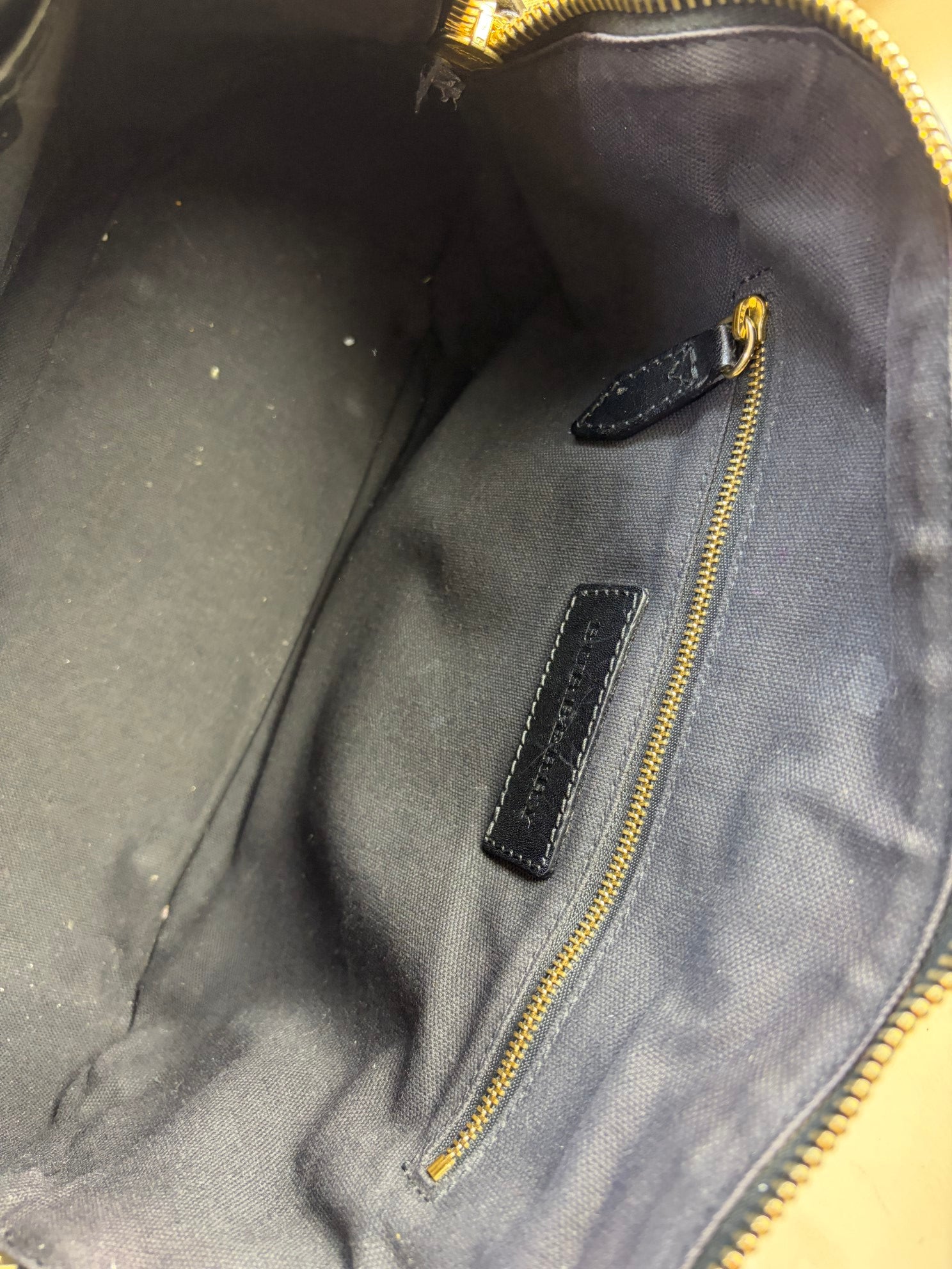 Burberry Black Small Orchard Bowling House Check Tote Bag with Strap