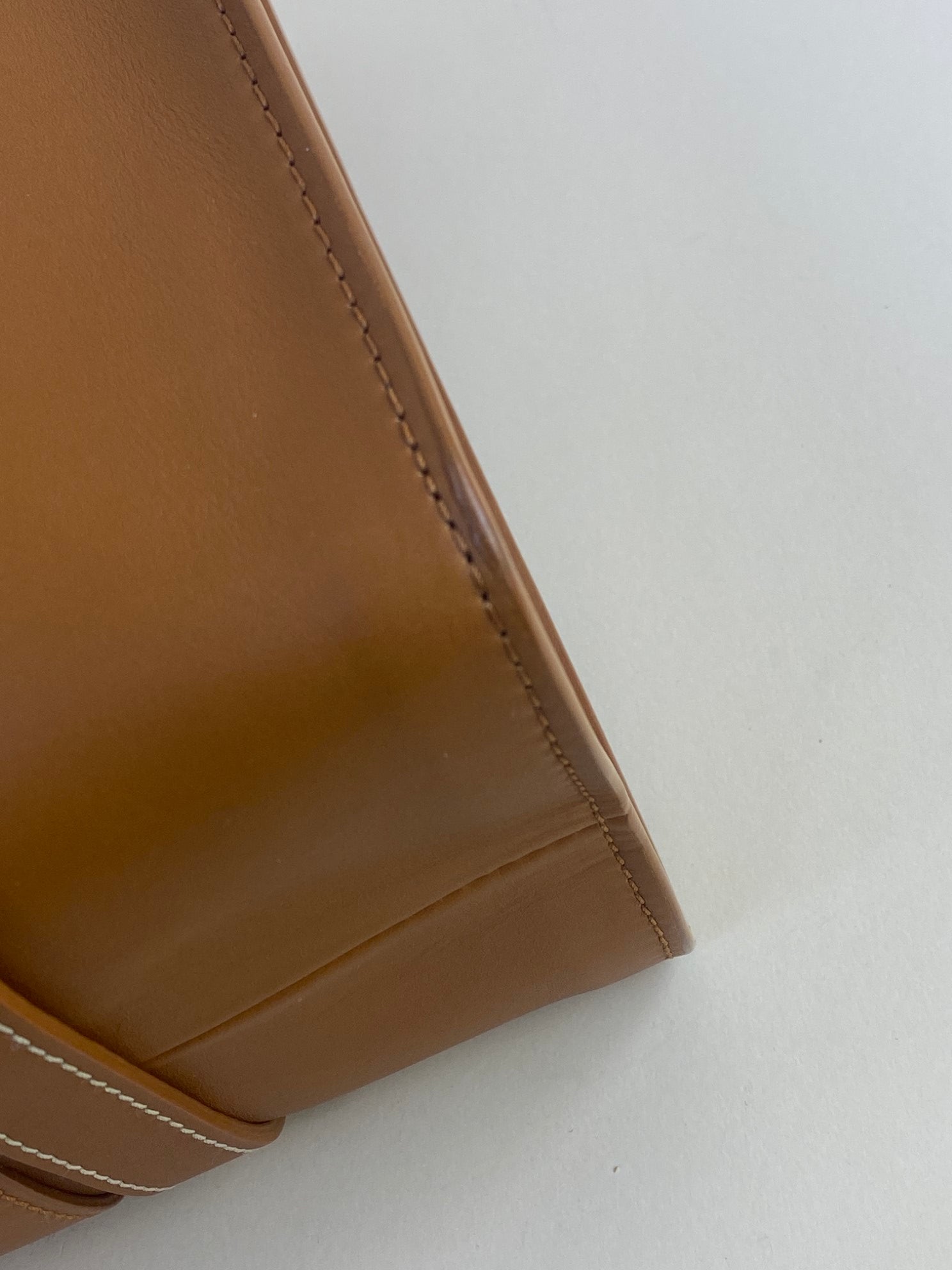 Chloe calfskin Caramel Woody medium tote bag