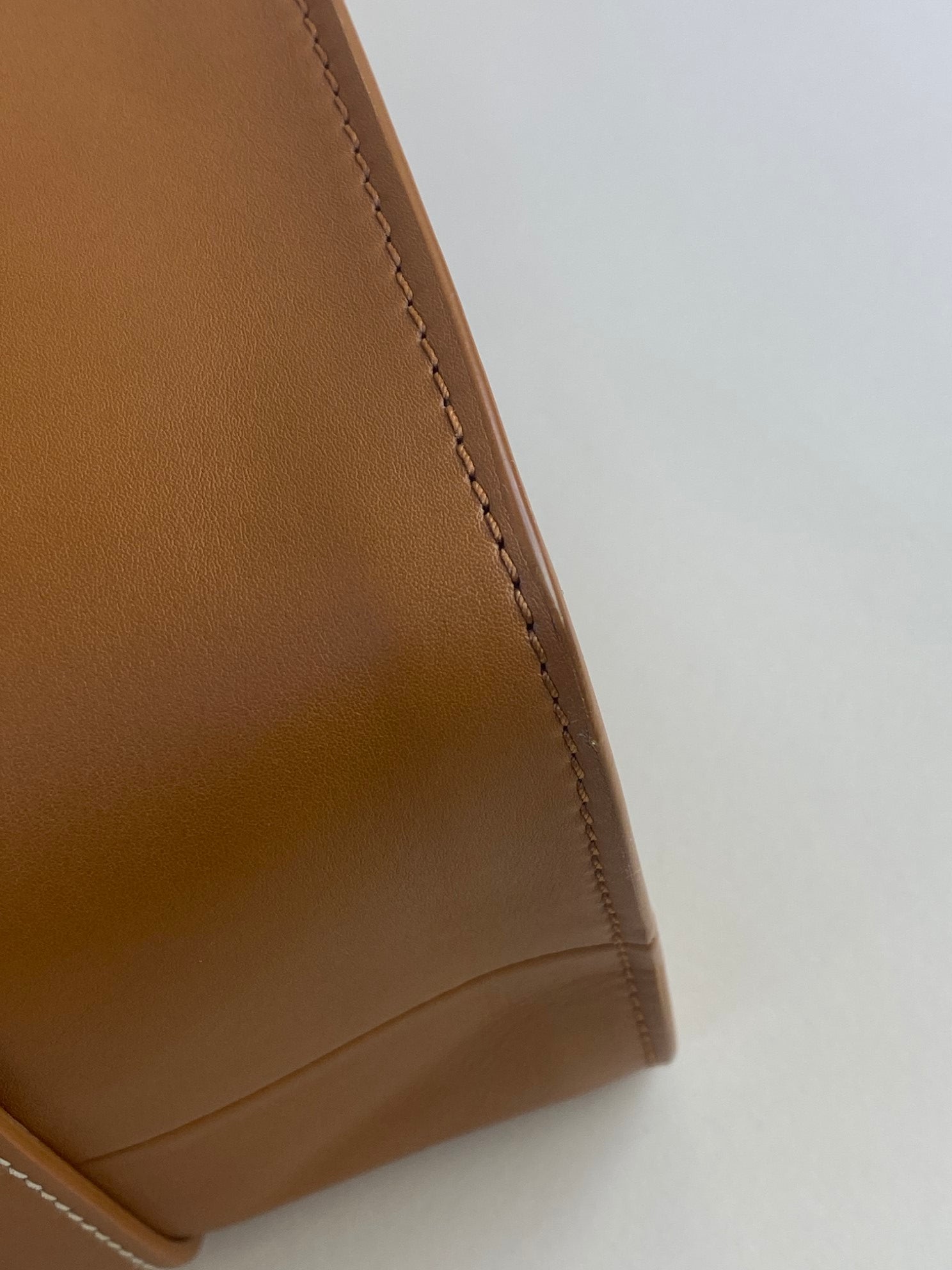 Chloe calfskin Caramel Woody medium tote bag