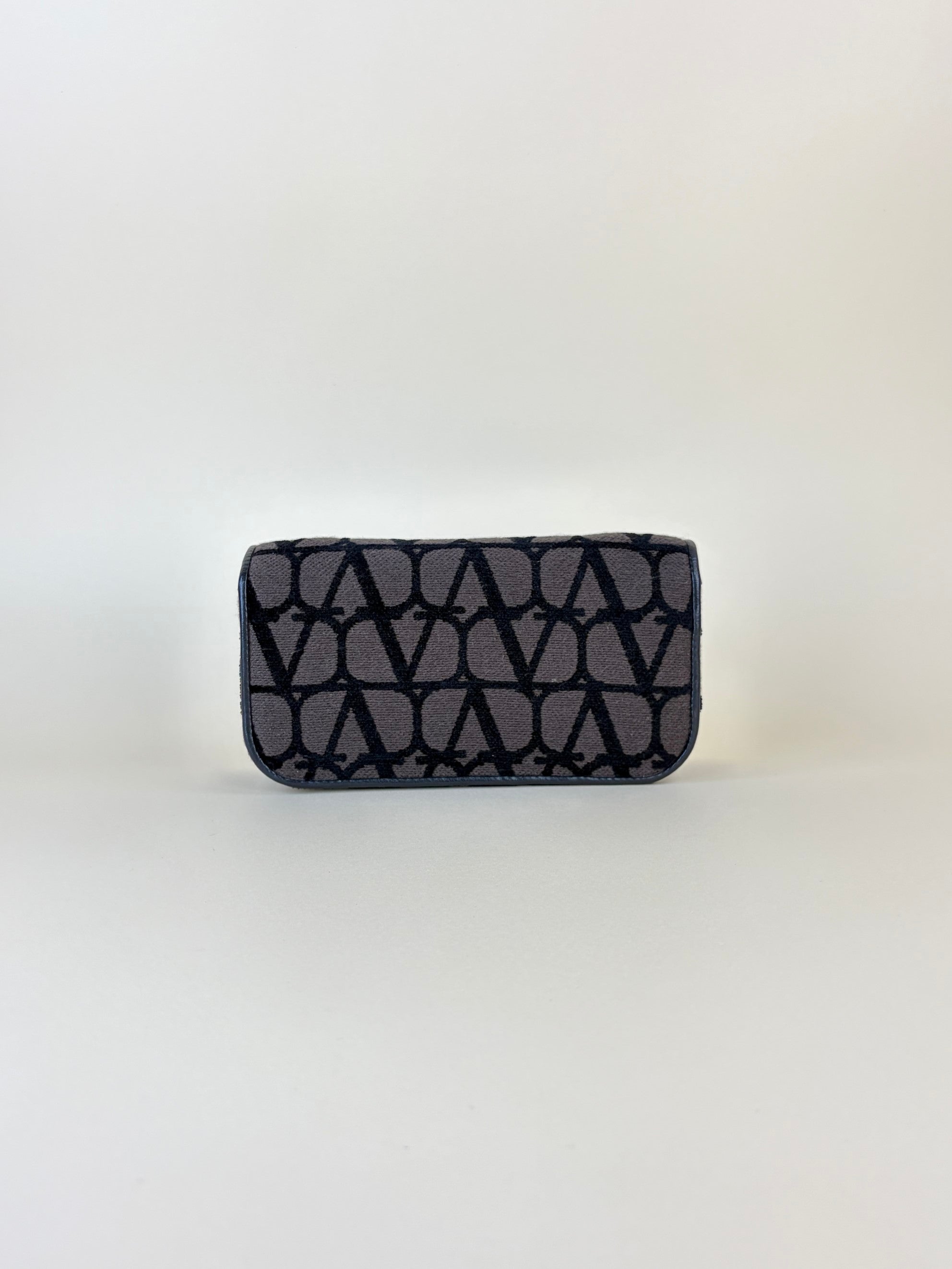 Valentino gravani vlogo Toile Iconographer black/brown canvas and leather