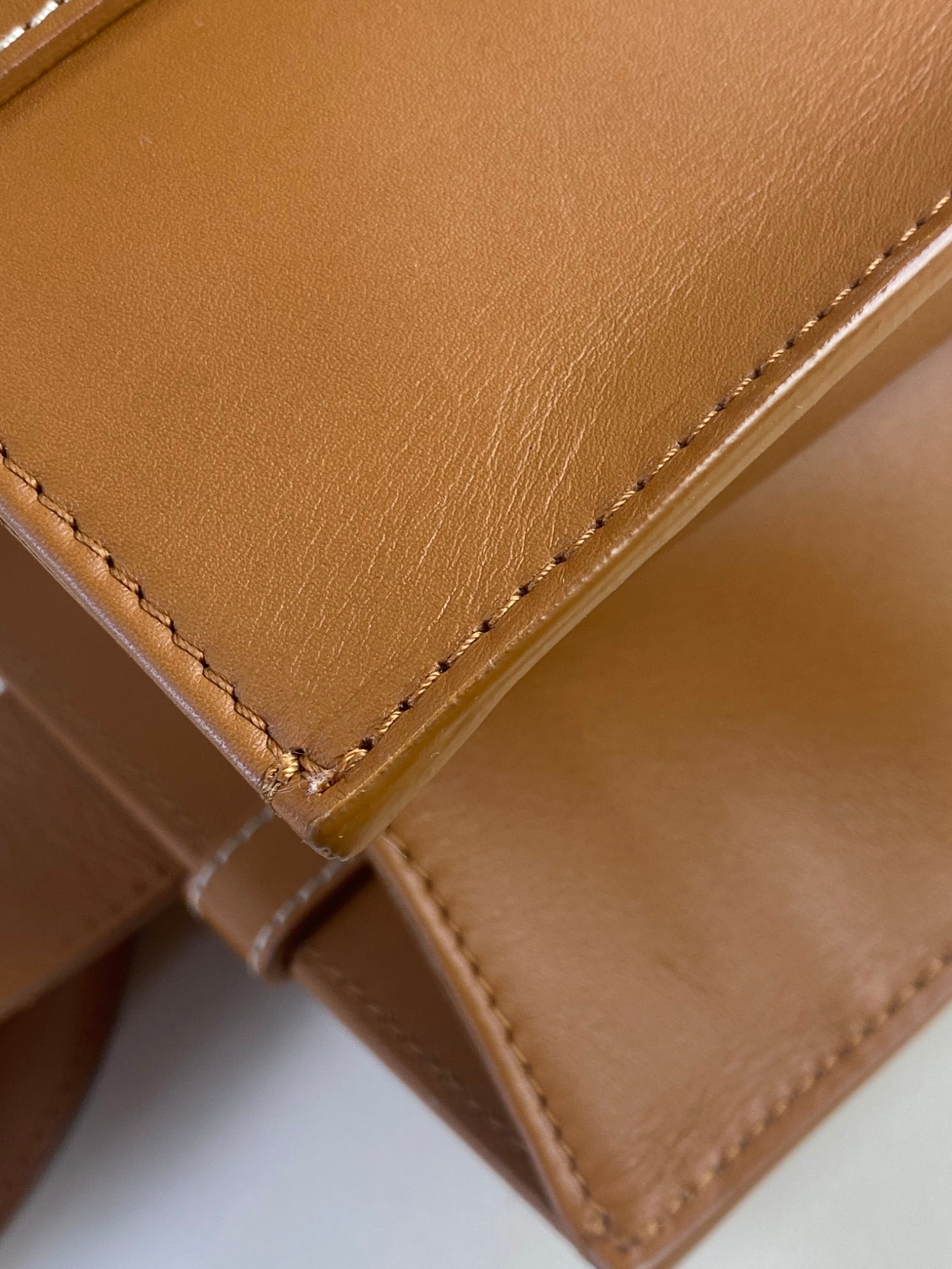 Chloe calfskin Caramel Woody medium tote bag