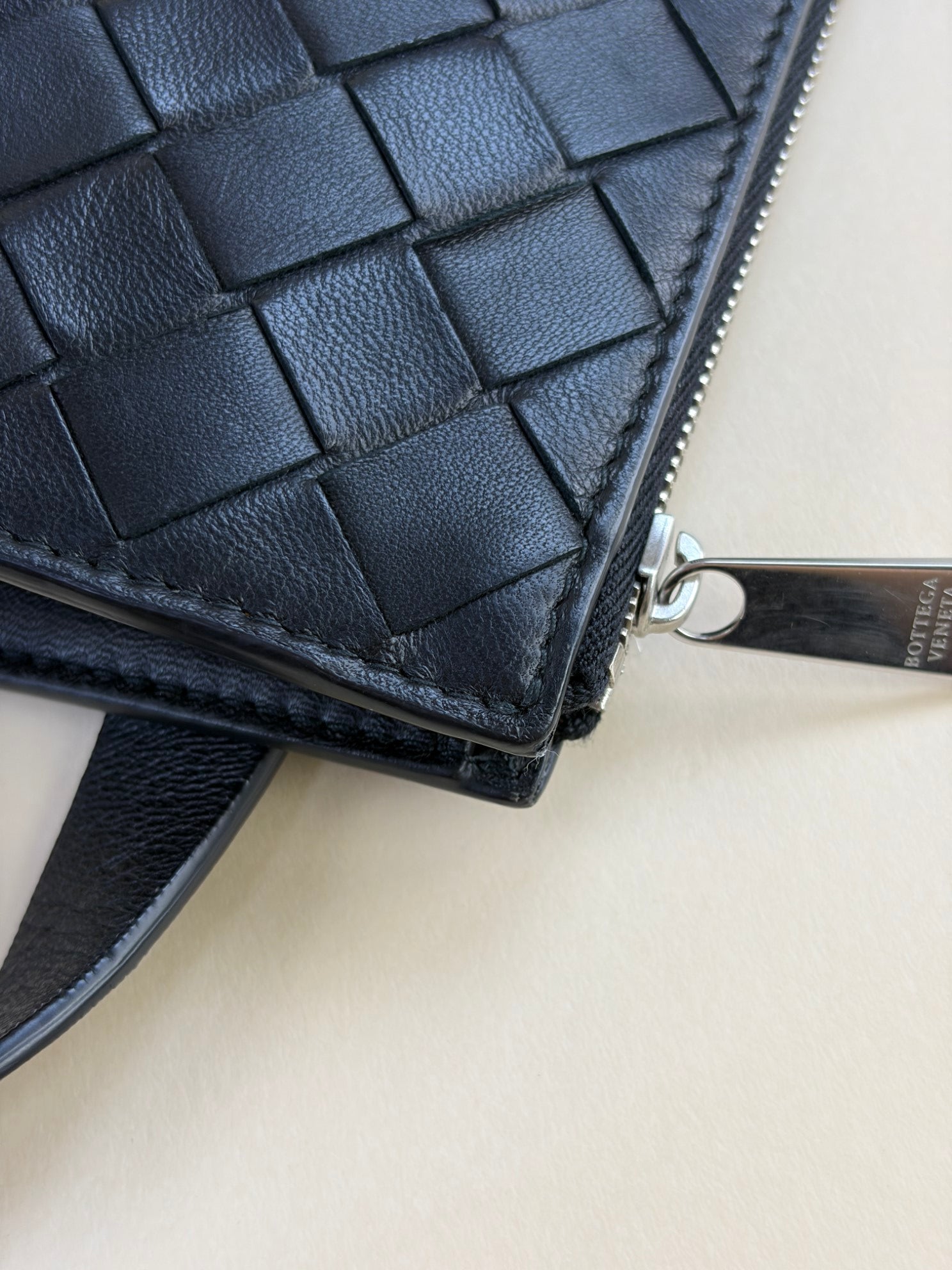 Bottega Veneta Black Intrecciato  Nappa Men's Belt Bag