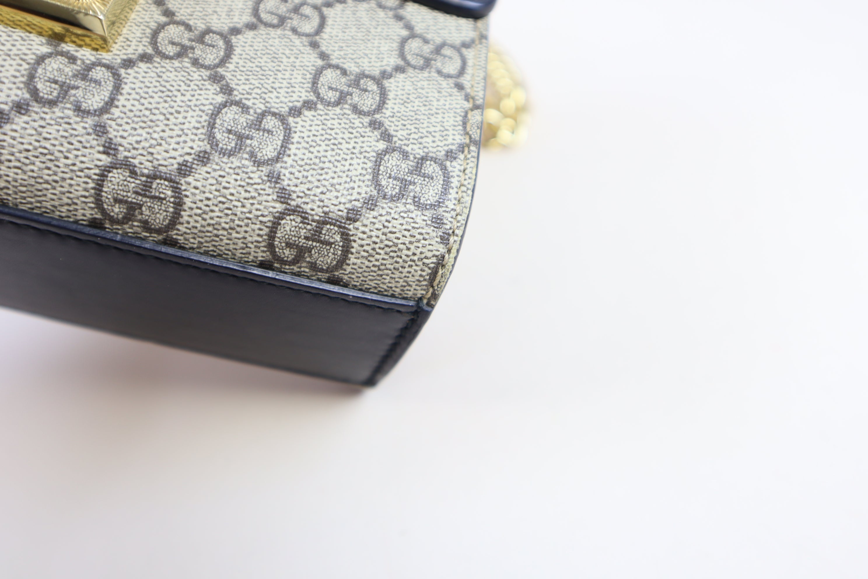 Gucci Tricolor GG Small Padlock Bag