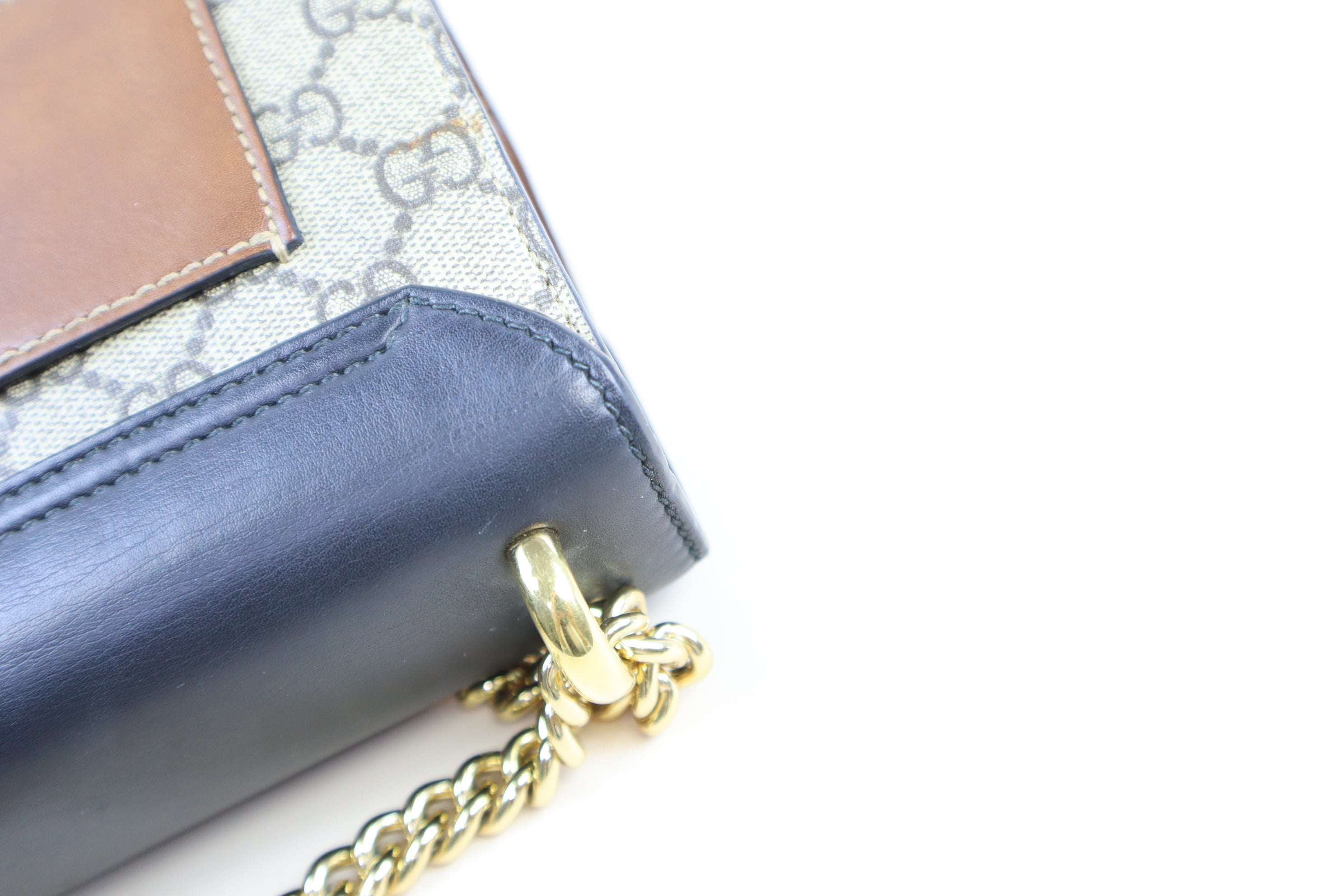 Gucci Tricolor GG Small Padlock Bag