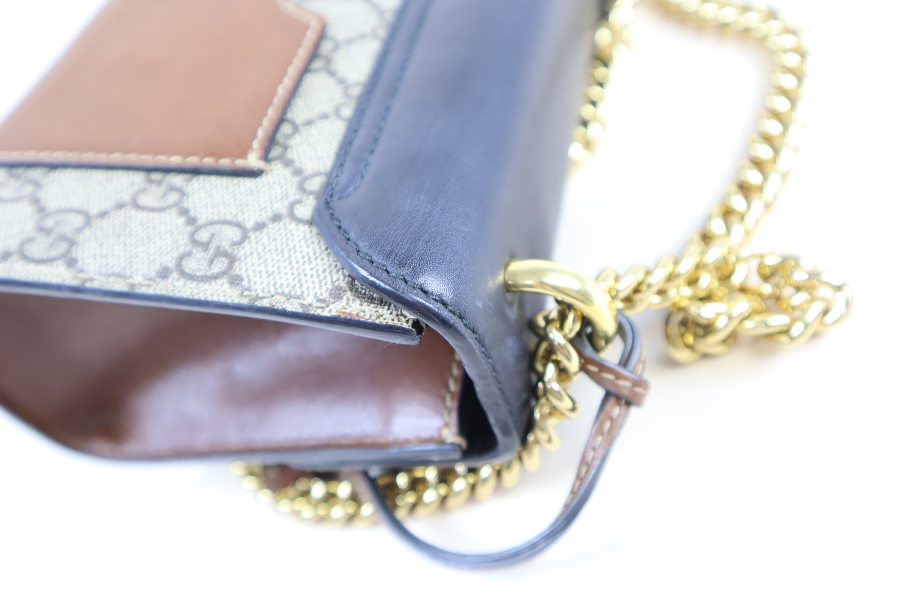Gucci Tricolor GG Small Padlock Bag