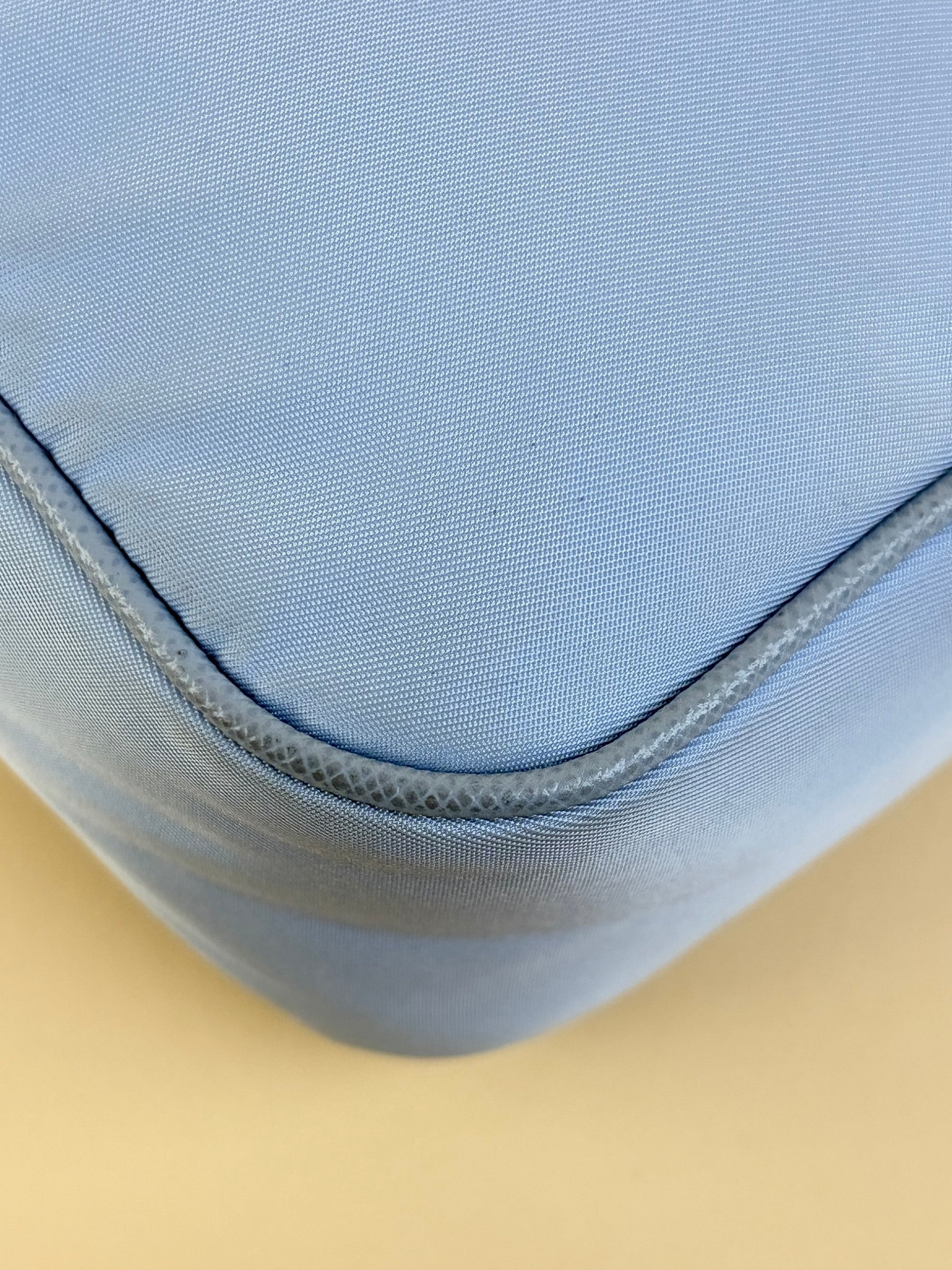 Prada baby blue nylon re-edition bag