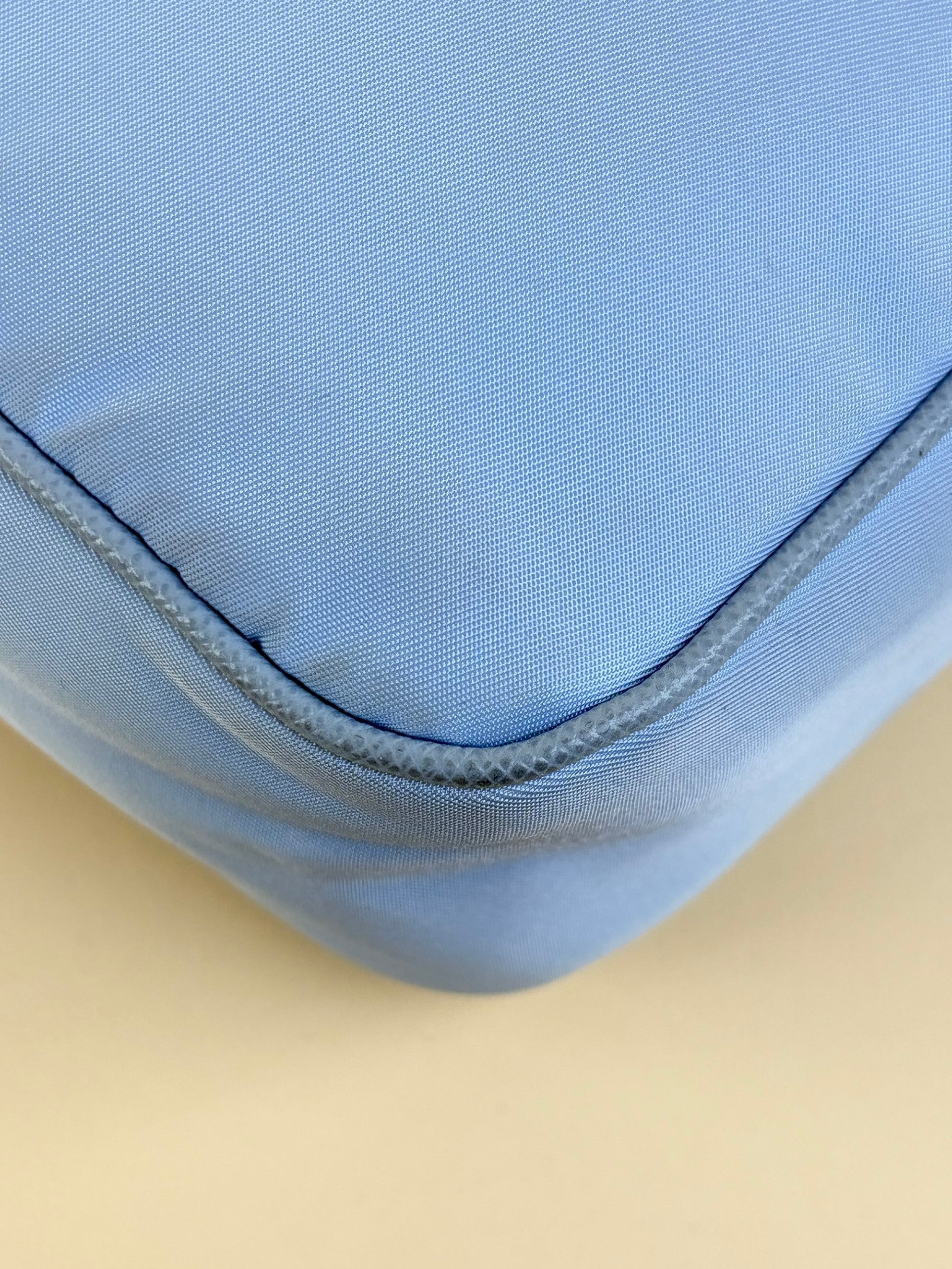 Prada baby blue nylon re-edition bag