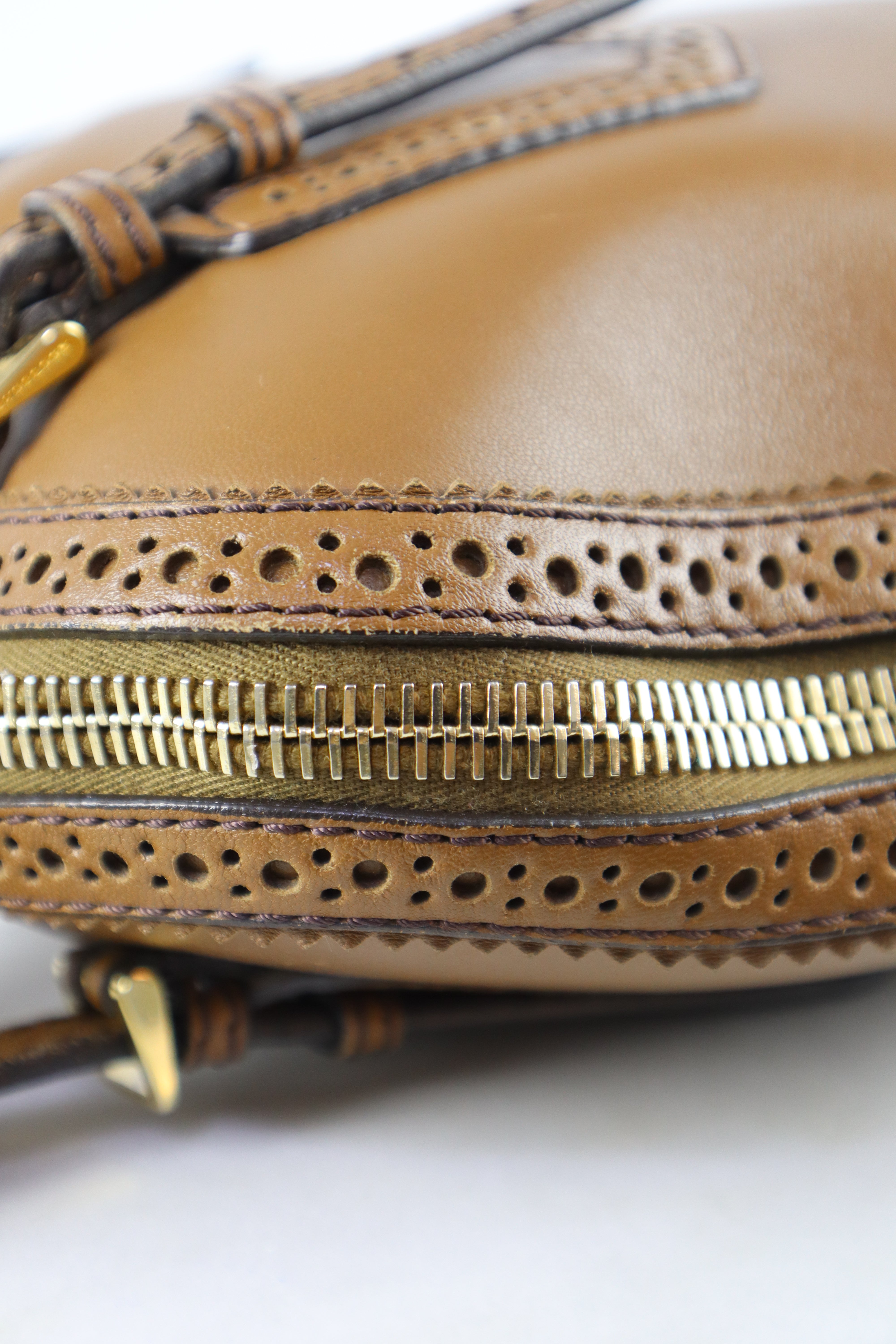 Burberry Camel Orchard Satchel Medium Tote Bag