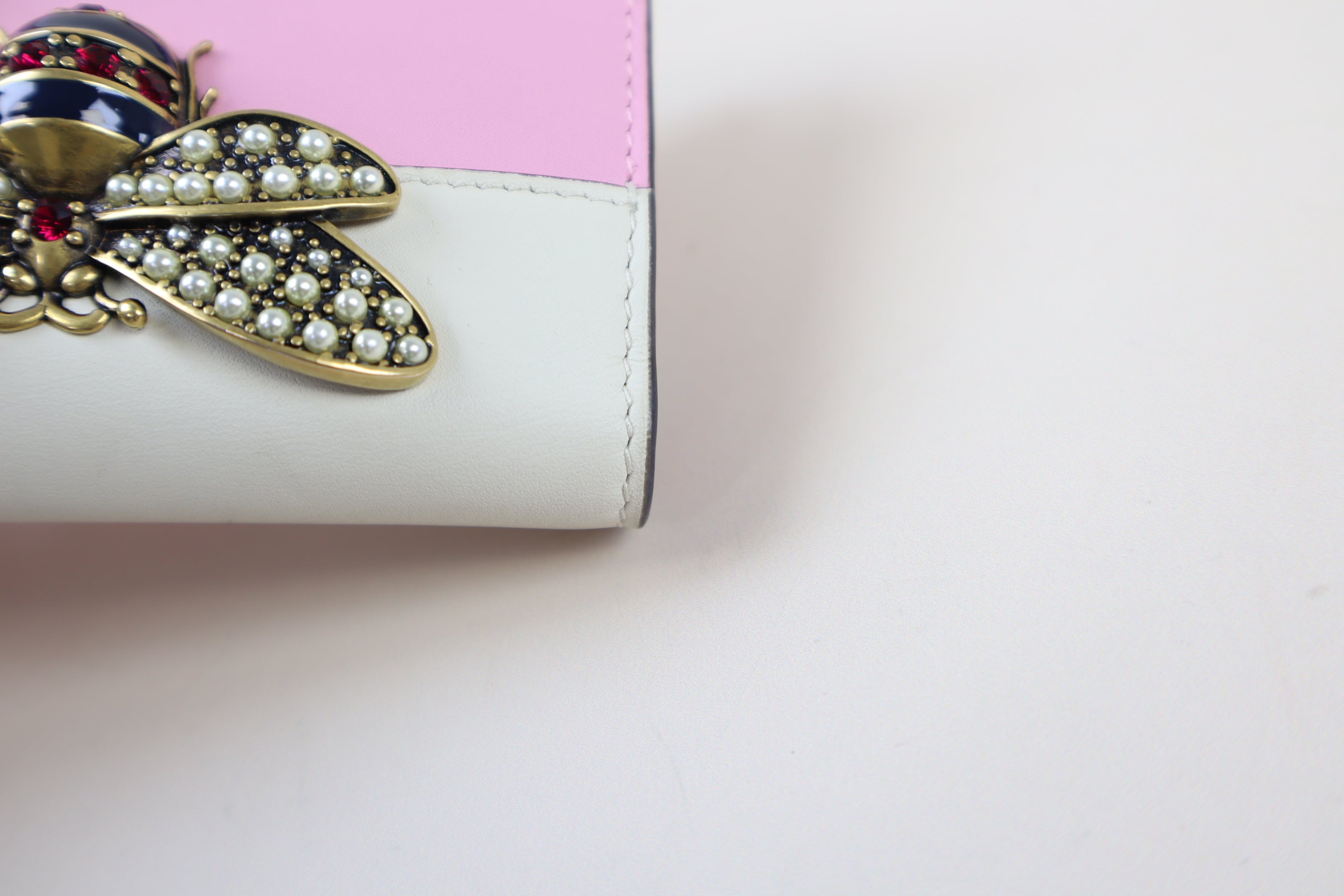 Gucci Tricolor Queen Bee Card Case
