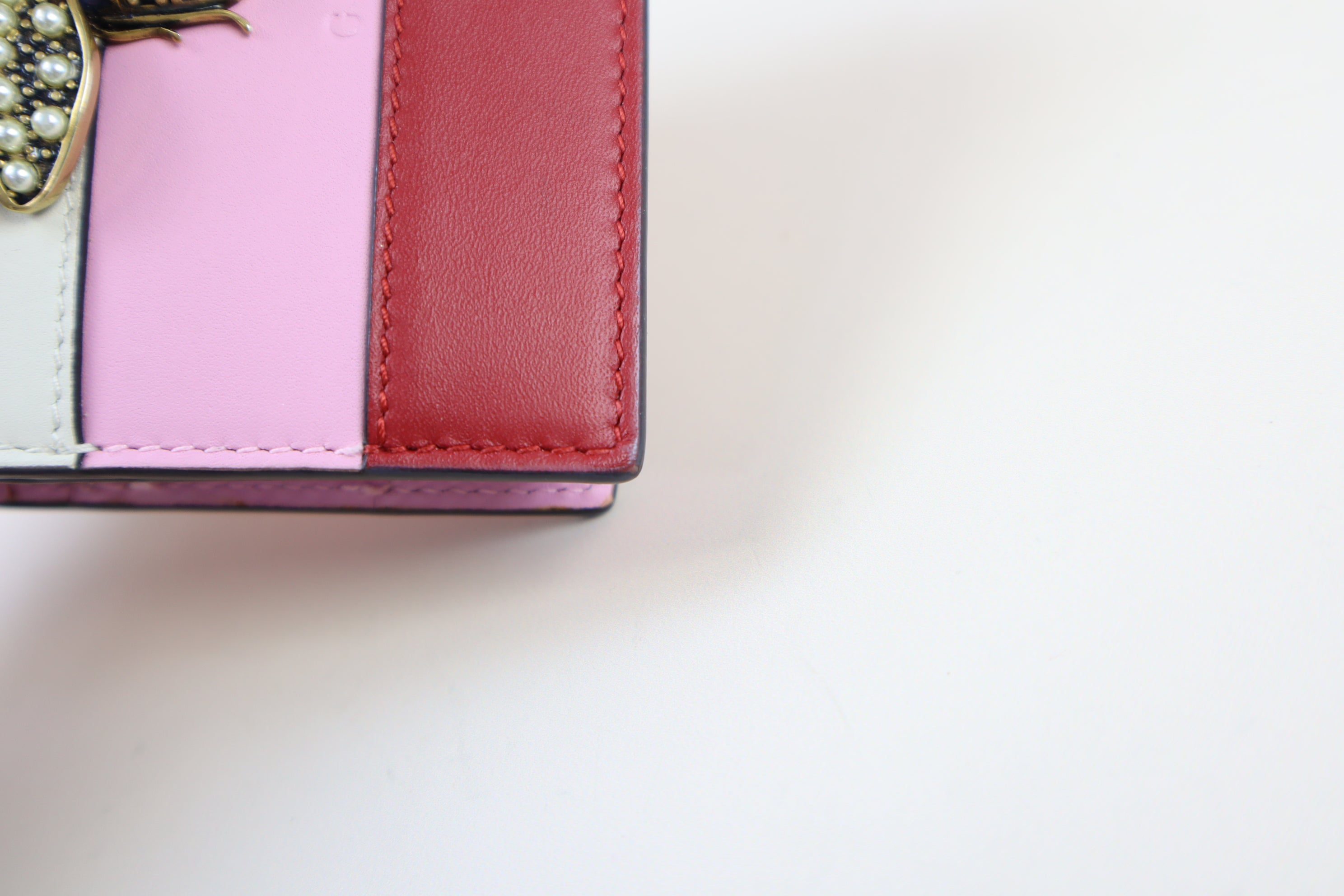 Gucci Tricolor Queen Bee Card Case