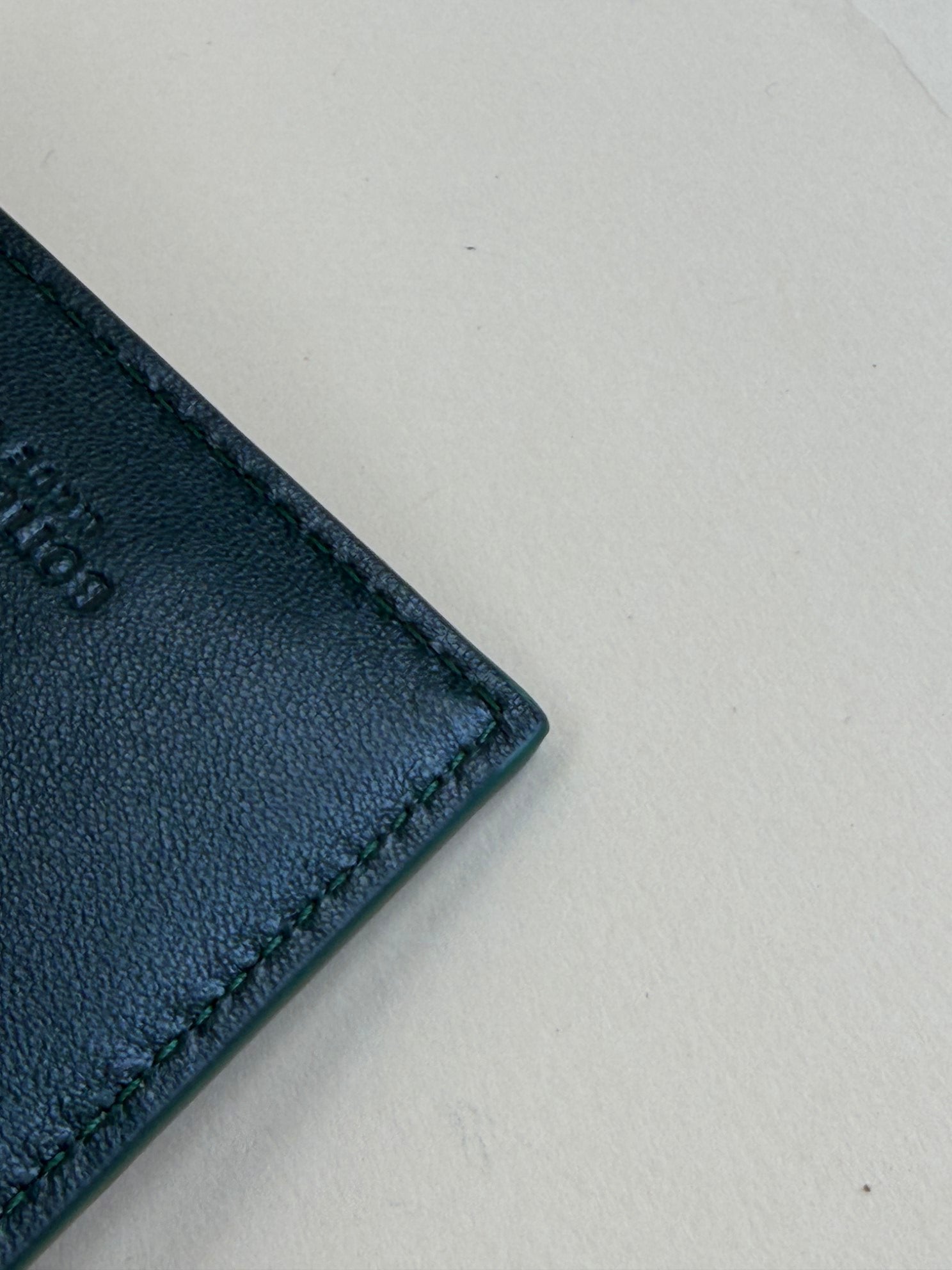 bottega Veneta casetta credit case emerald, green napa