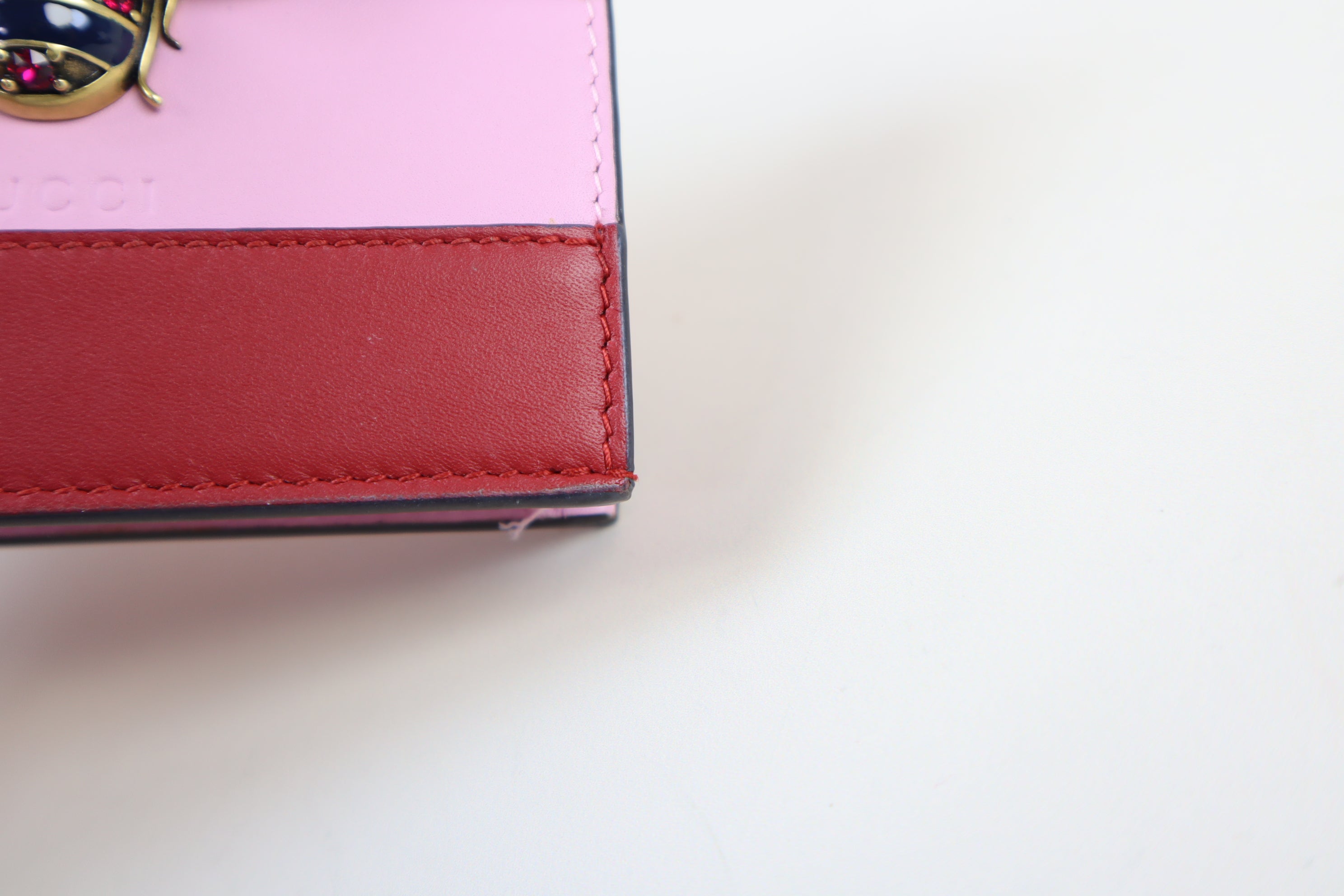 Gucci Tricolor Queen Bee Card Case