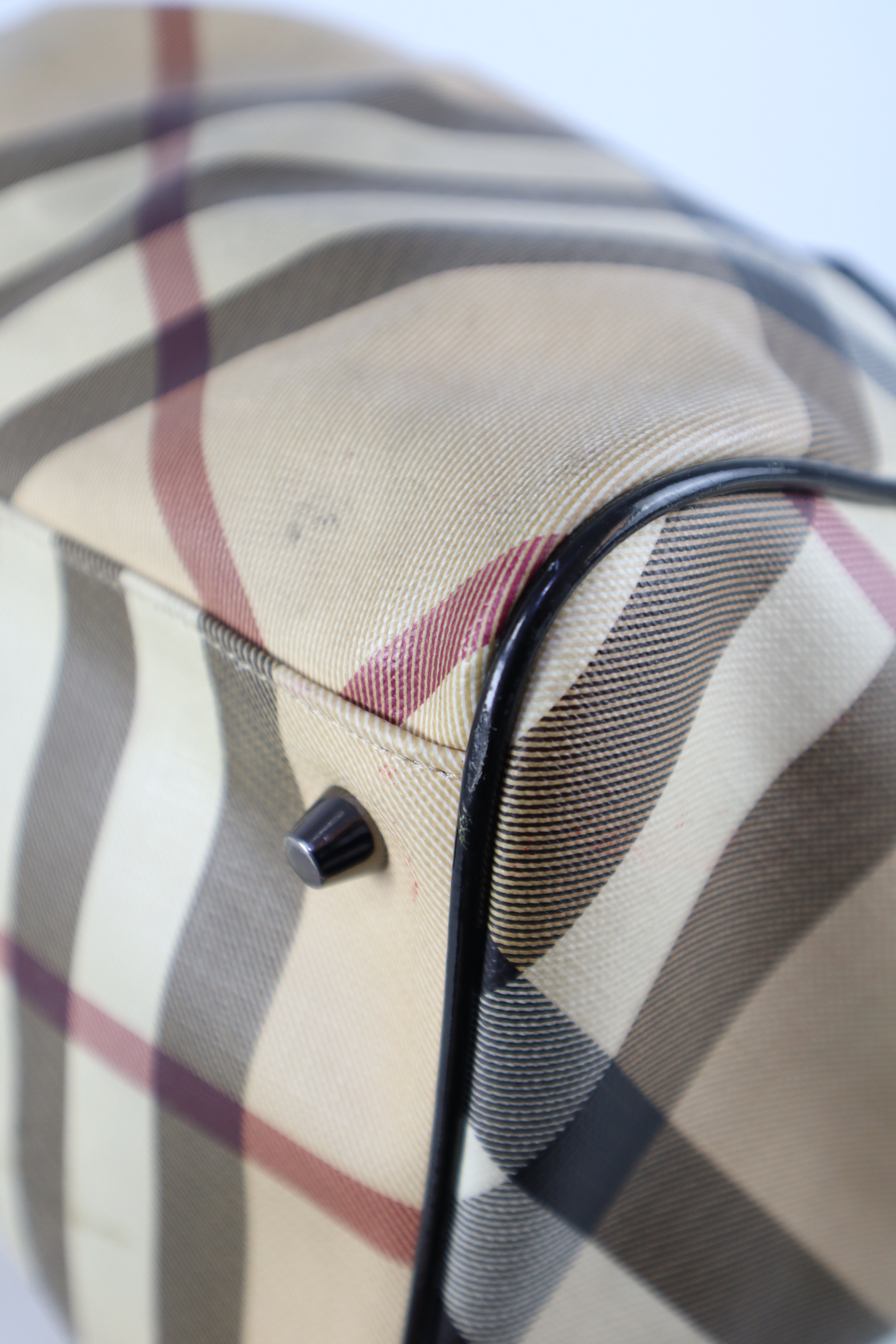 Burberry Nova Check Black Medium Melbury Shoulder Bag