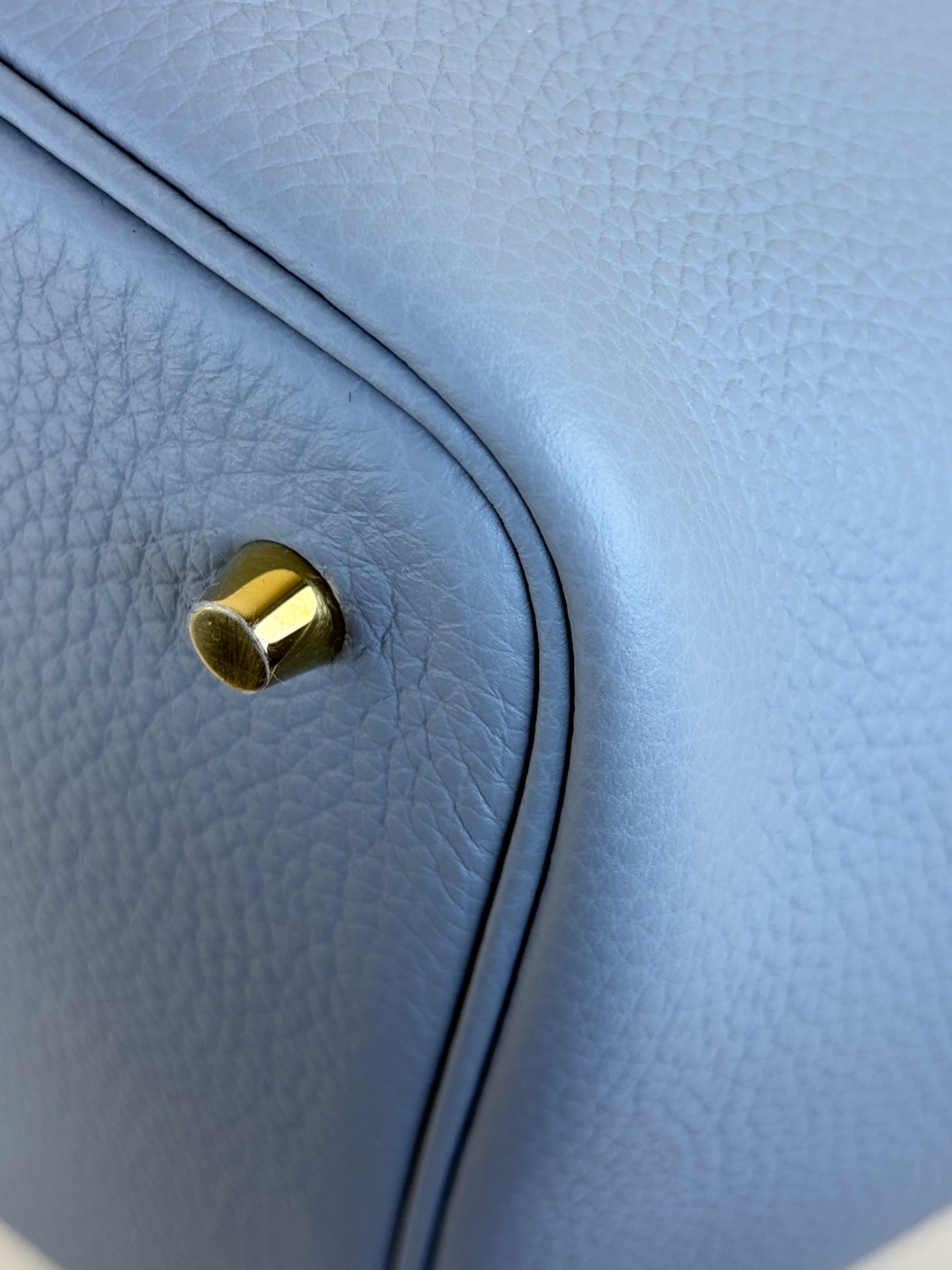 Hermes picotin 22 gris pantin clemence leather