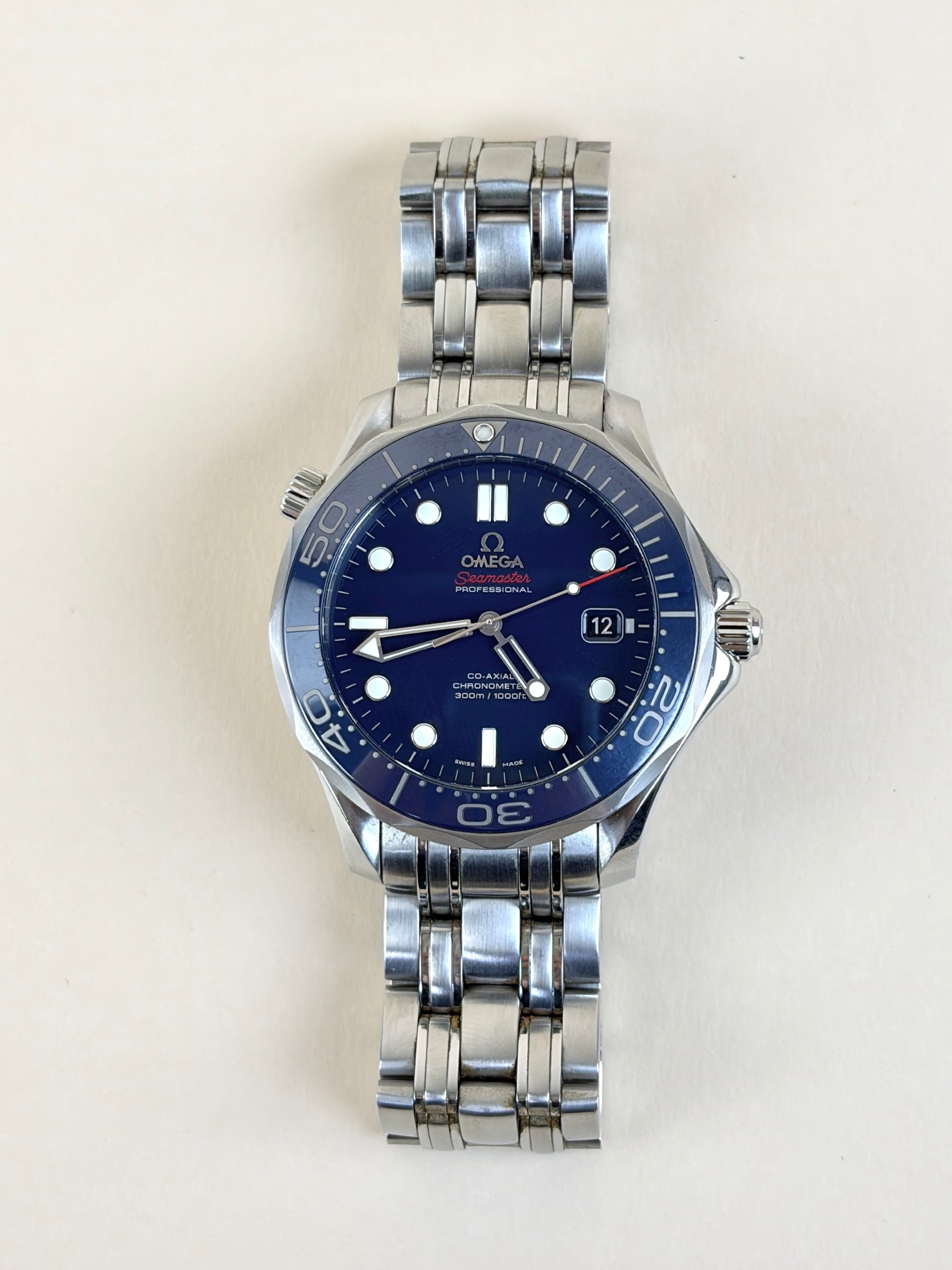 Omega Seamaster driver 300m 41mm blue dial