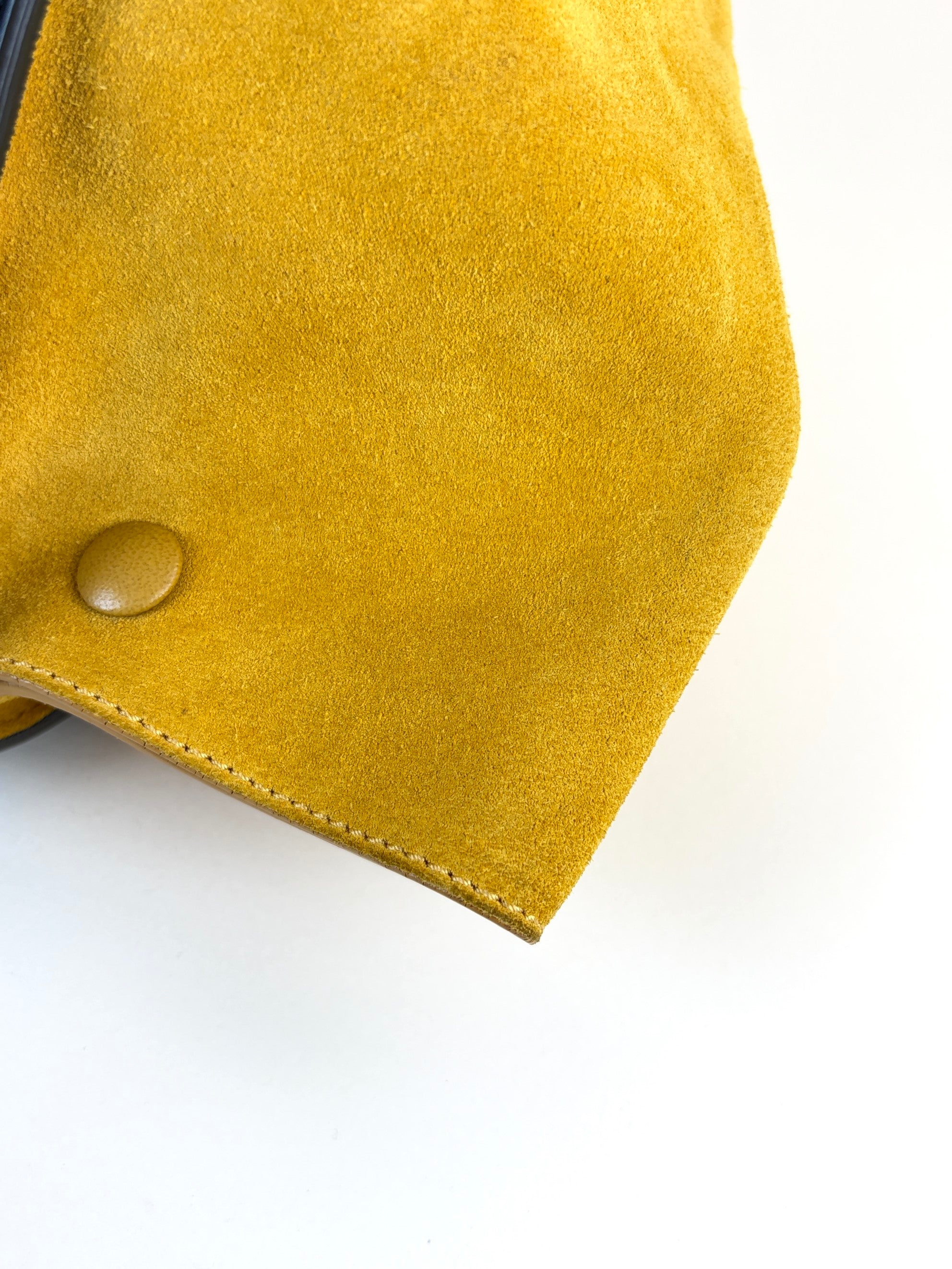 Celine calfskin and suede Tricolor Trapeze small