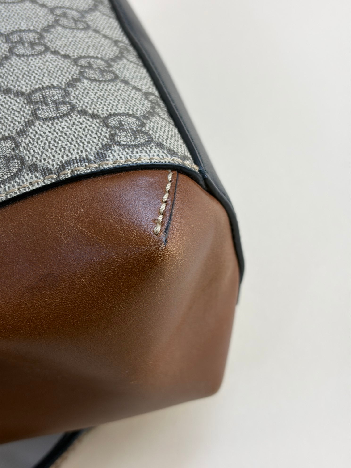 GUCCI monogram calfskin rp gg supreme padlock backpack